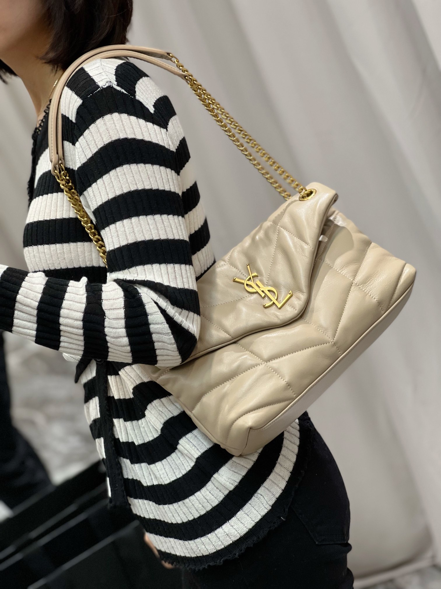 Y*L loulou puffer-lambskin leather