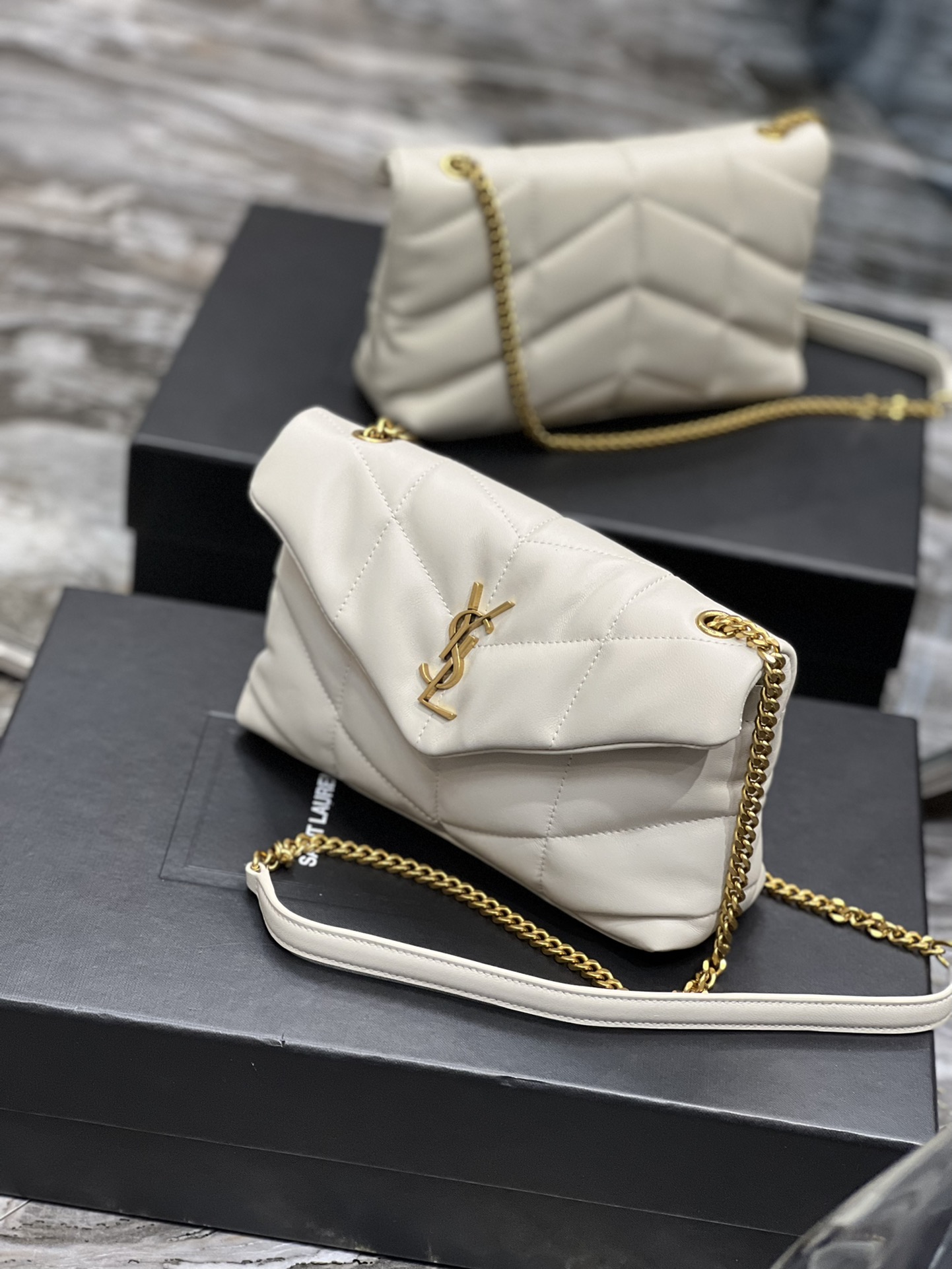 Y*L loulou puffer-lambskin leather