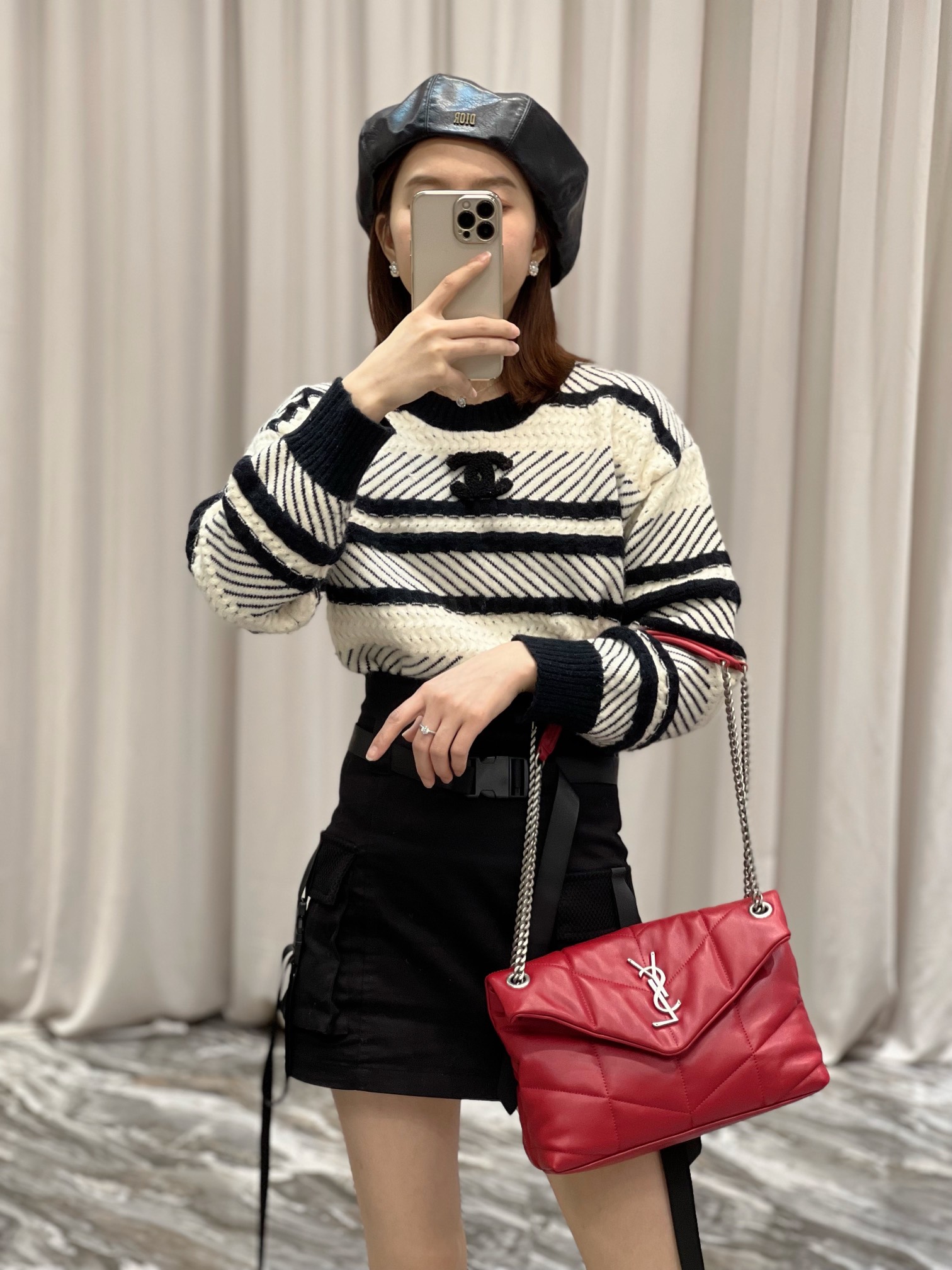 Y*L loulou puffer-lambskin leather