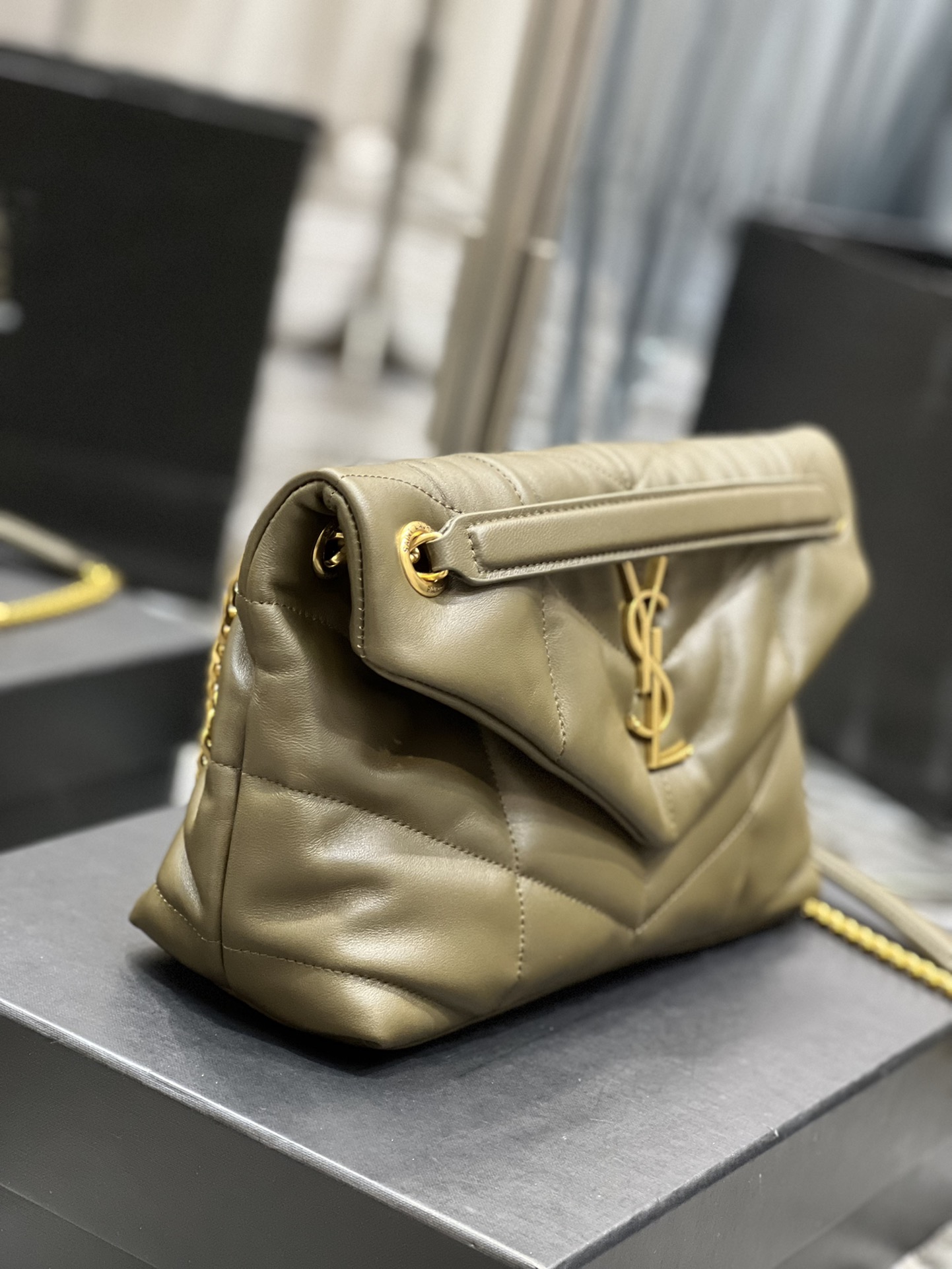 Y*L loulou puffer-lambskin leather