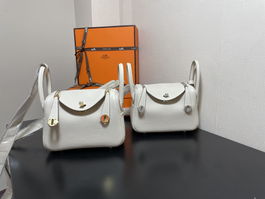 H**mes lindy 19-togo leather-19cm