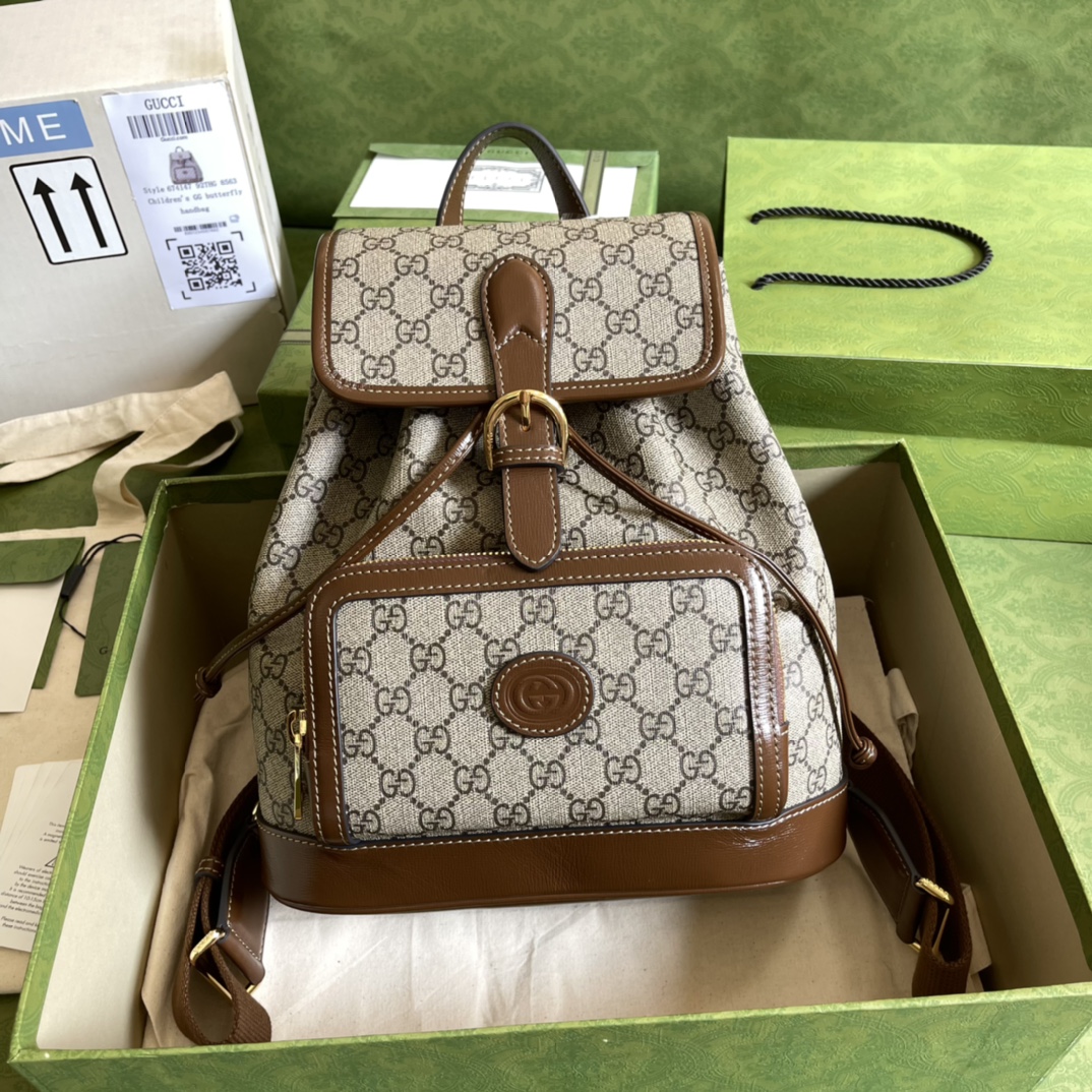 G*u*i backpack-26.5*30*13cm