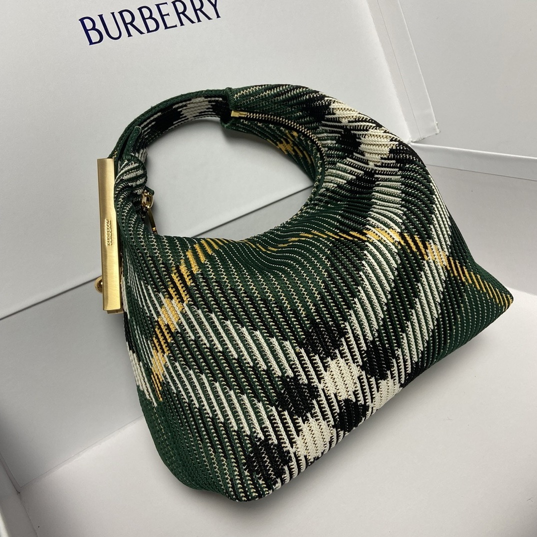 B**rry small check hobo bag-21.5*10.5*23cm