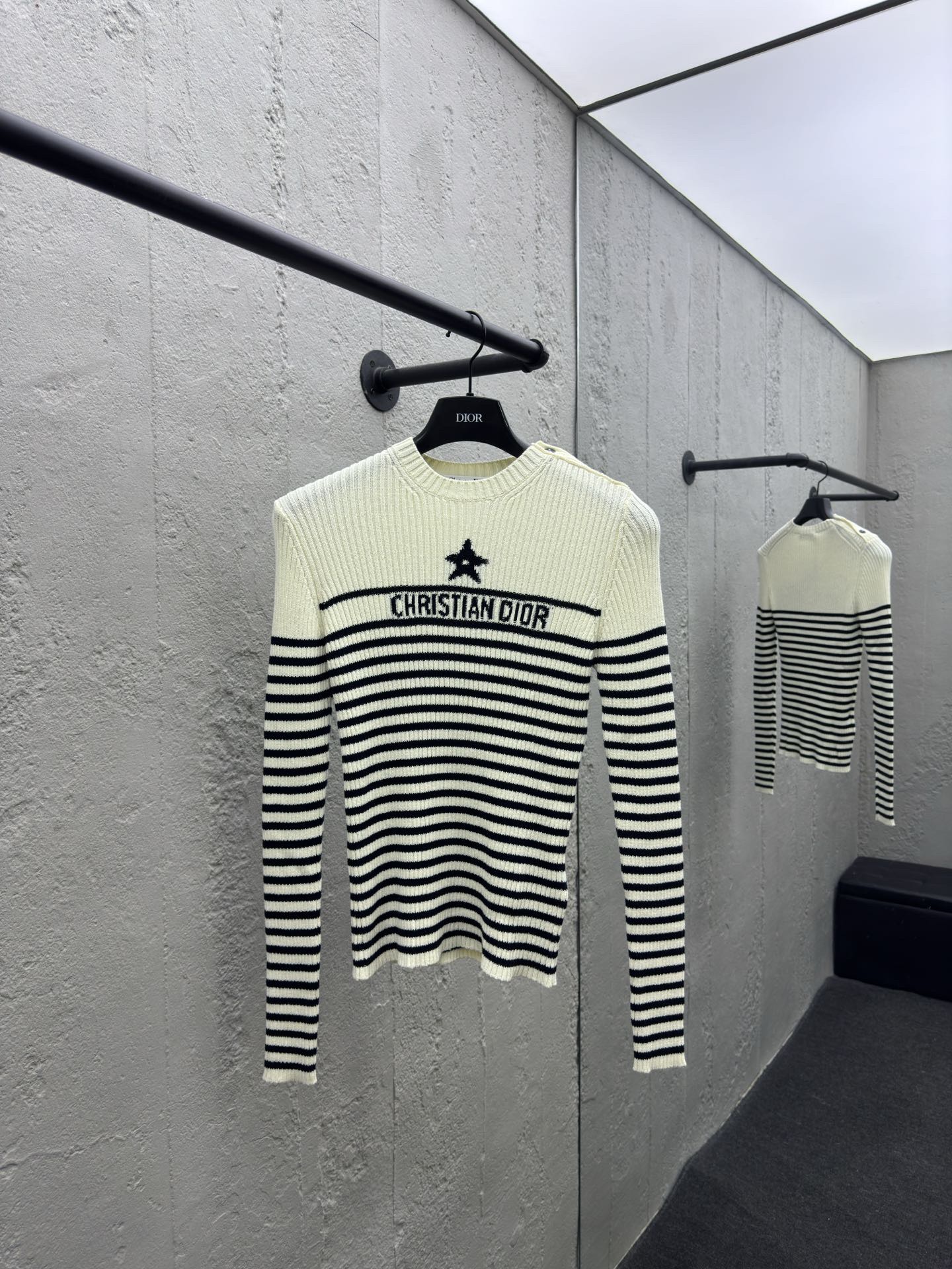 cd 23fw lucky star knitted botT0m shirt