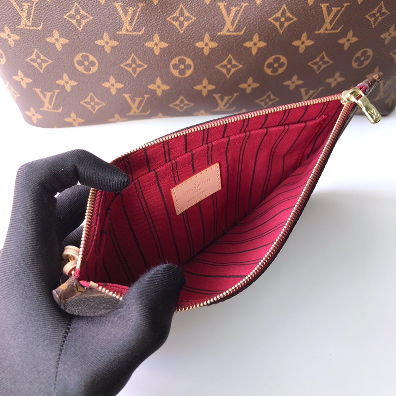 l0*is V*t0n neverfull gm (rose red inside) -40*33*20cm