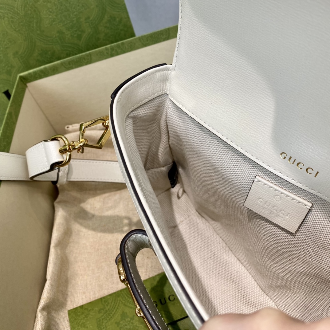 G*u*i 1955 horsebit shoulder bag-20.6*14.4*5.1cm