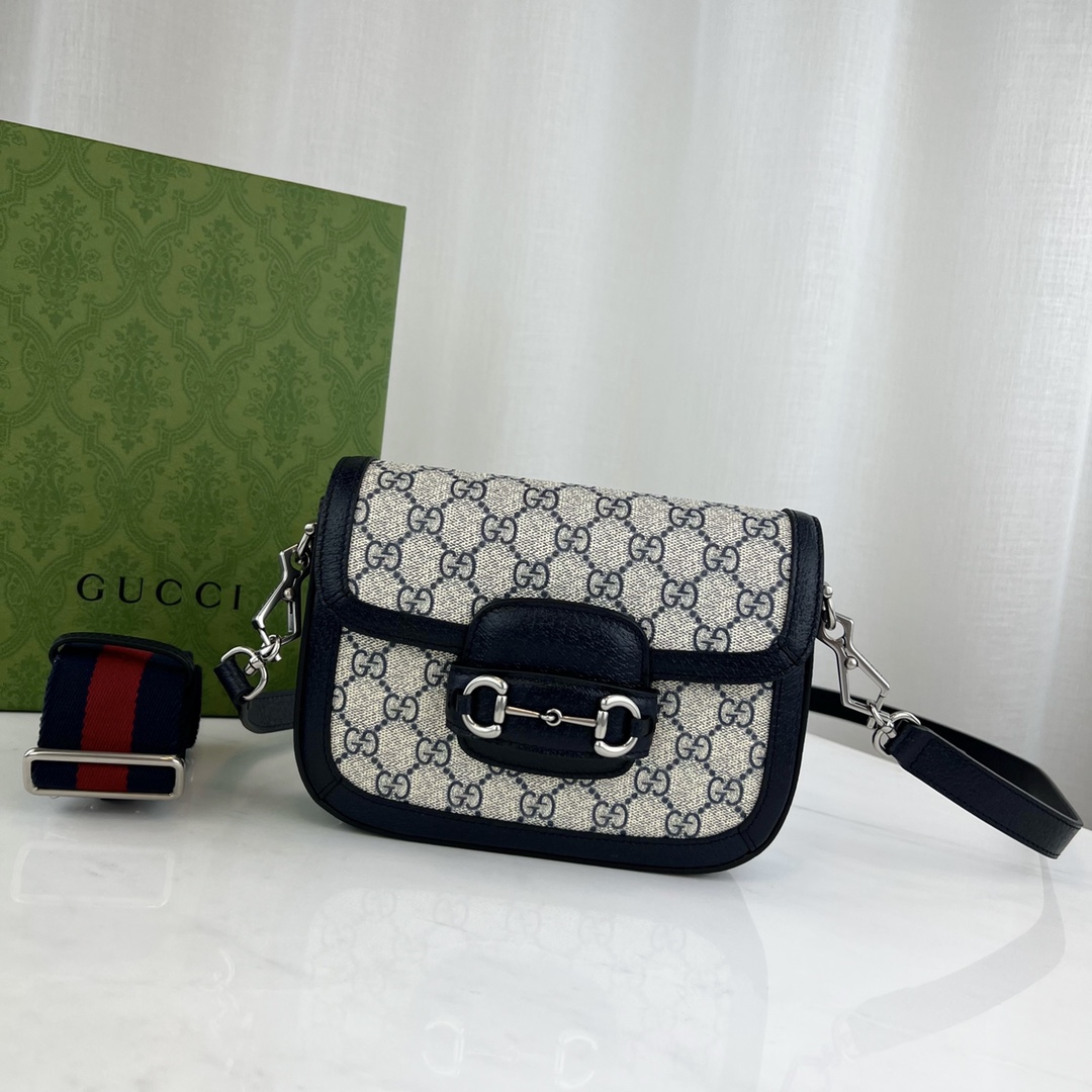 G*u*i 1955 horsebit shoulder bag-25*18*8cm