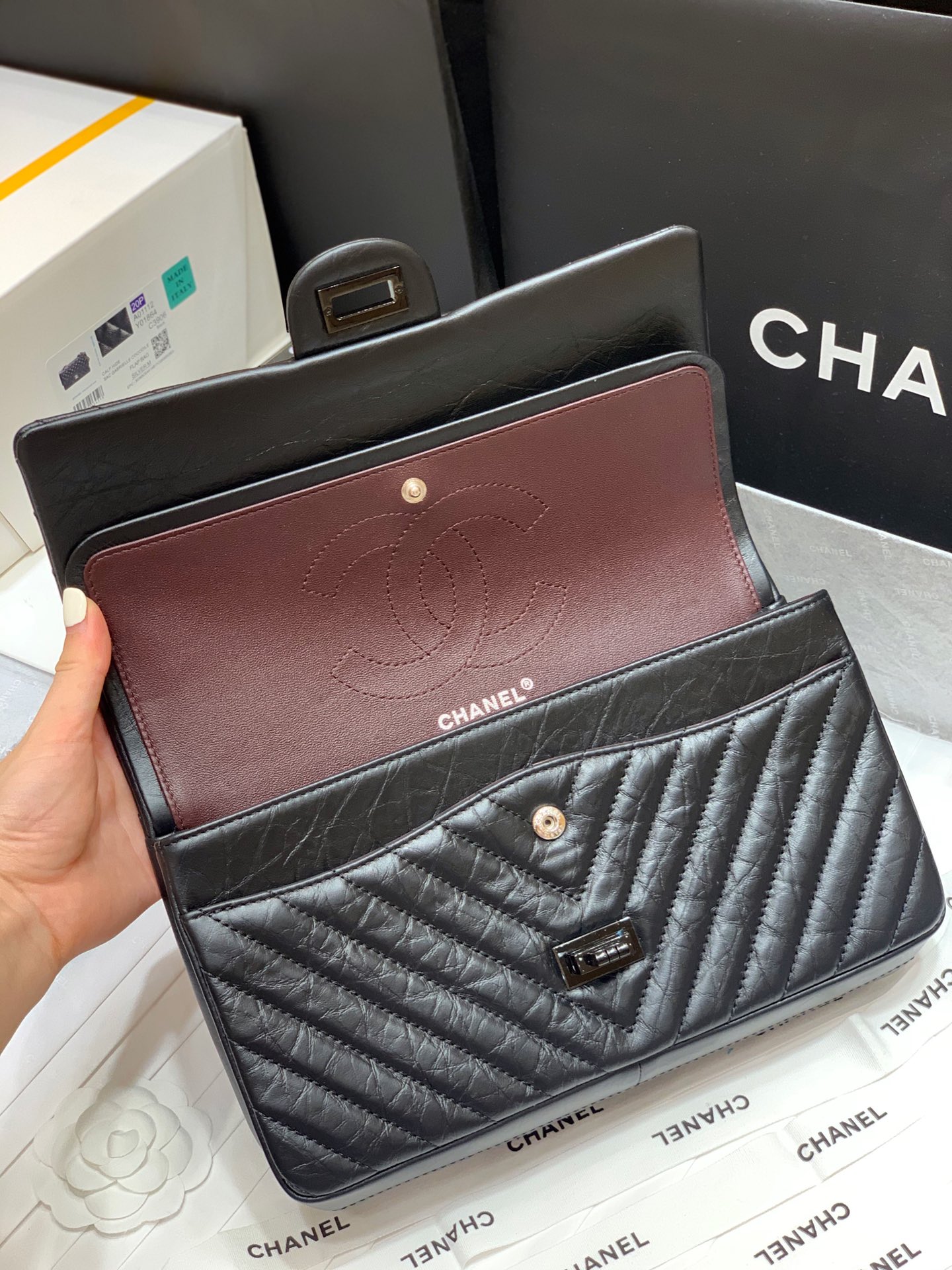 Ch@nel Reissue 2.55 Flap Bag -28CM
