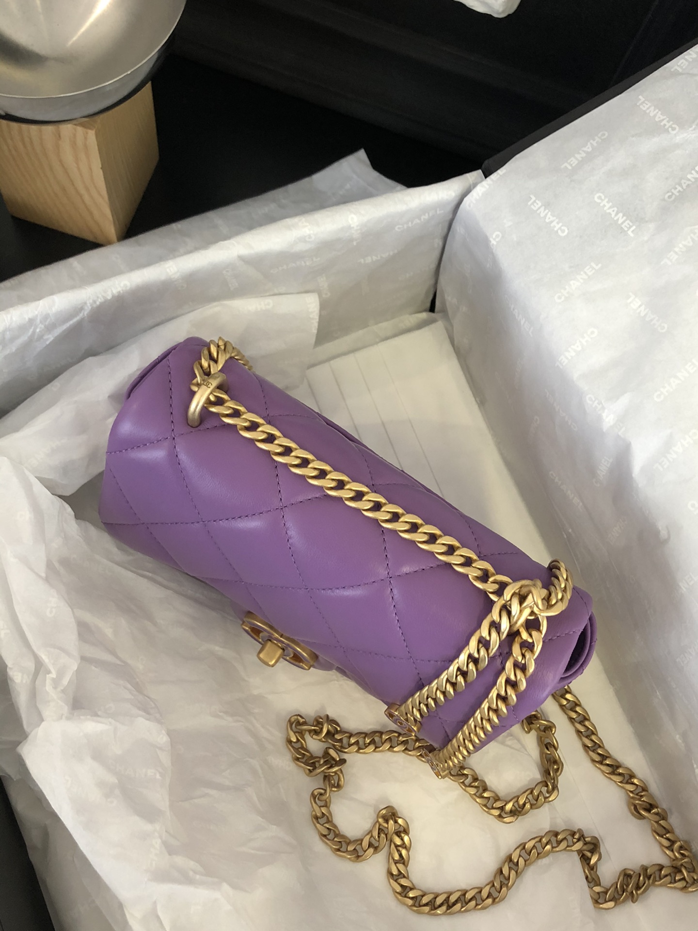Ch@nel Flap Bag-18×12×5CM