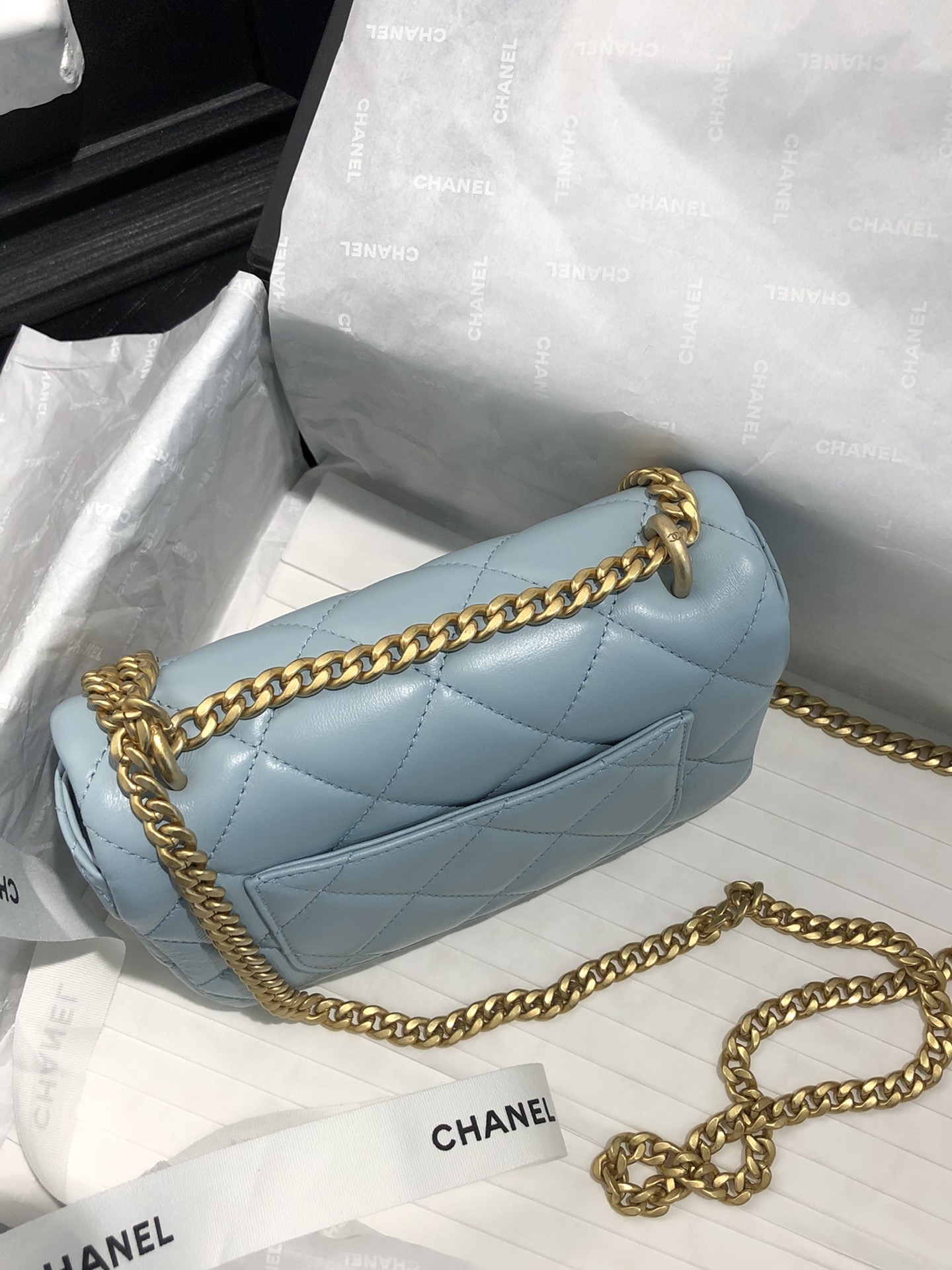 Ch@nel Flap Bag-18×12×5CM
