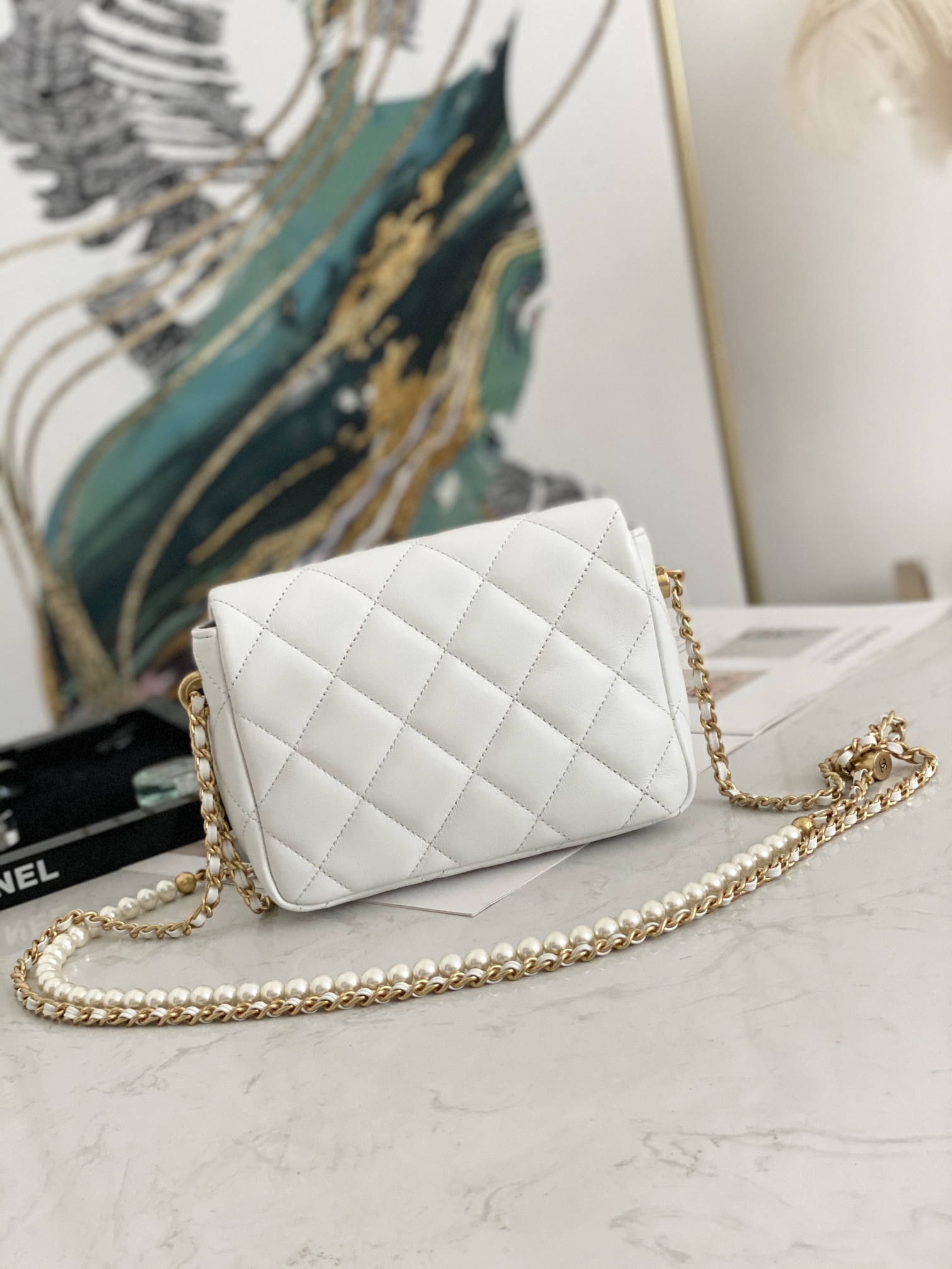 Ch@nel Flap Bag-13*19*6CM