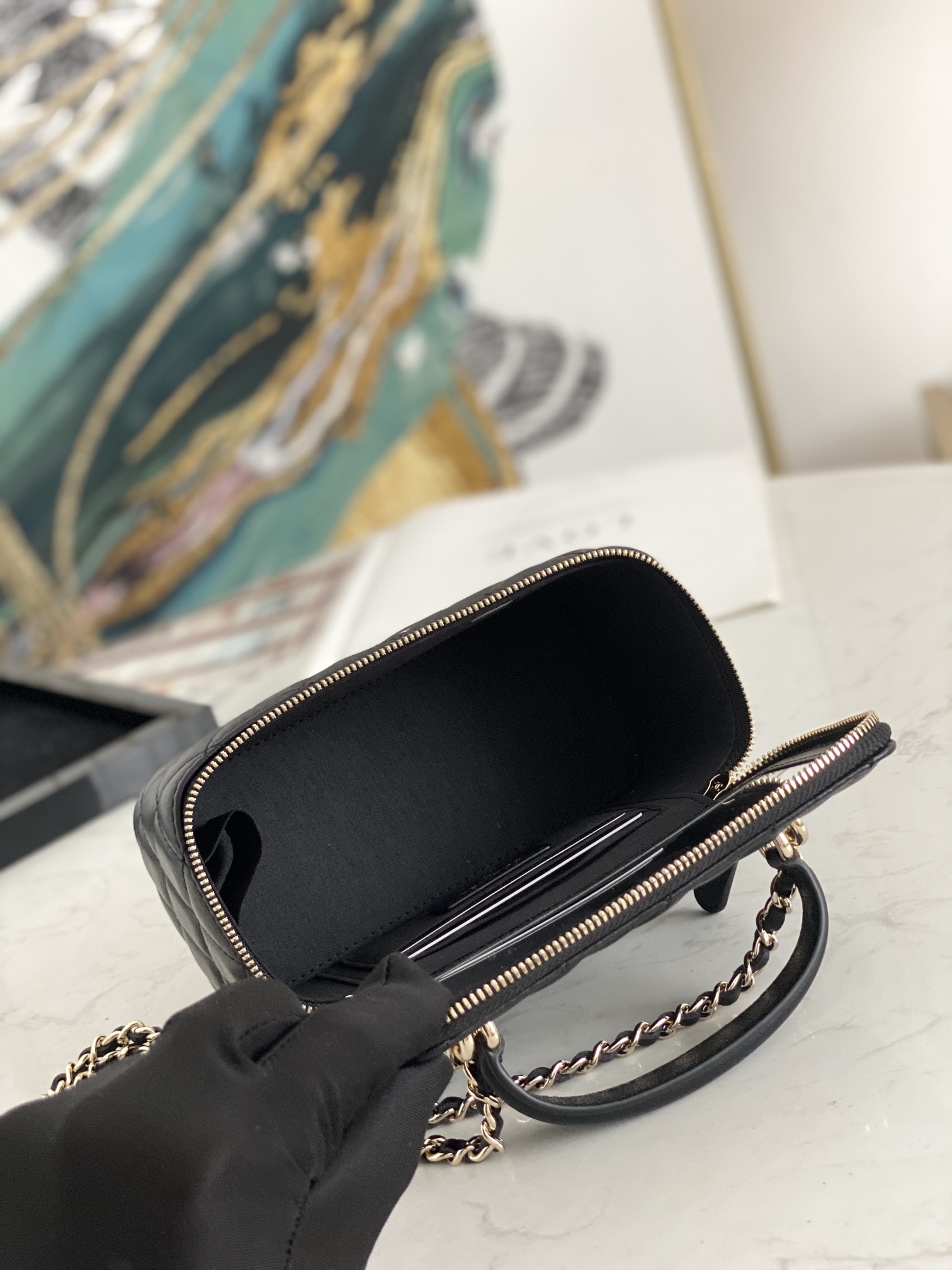 Ch@nel Cosmetic Bag-9.5*17* 8CM