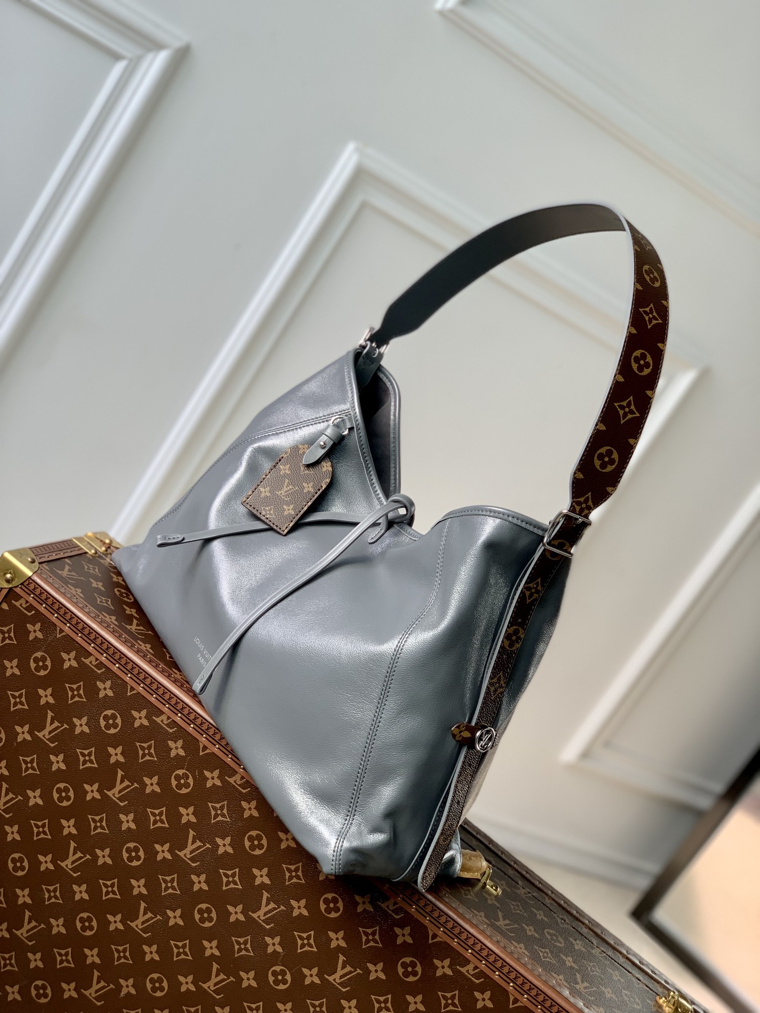 l0*is V*t0n carryall dark bag-m12583-39 x 30 x 15cm