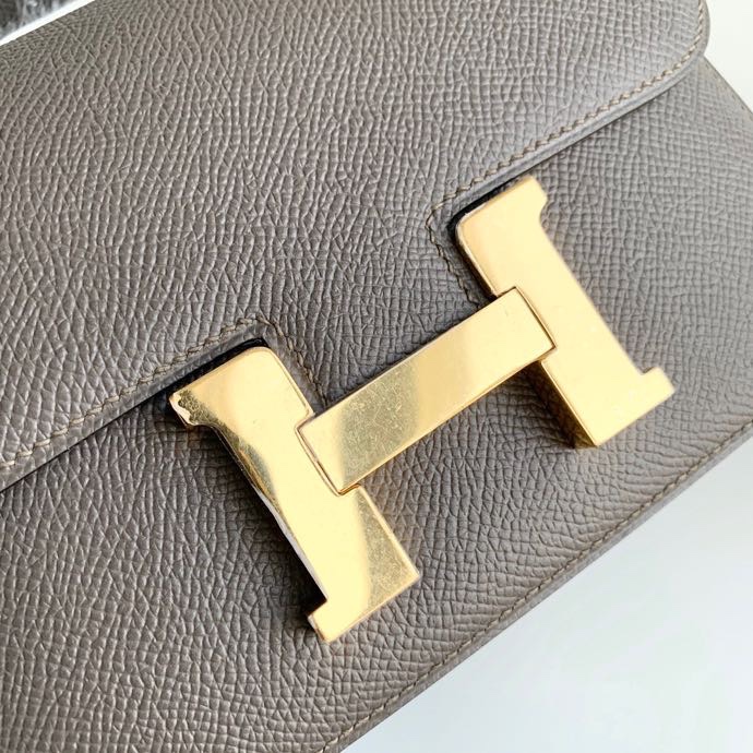 H**mes constance epsom leather-19cm