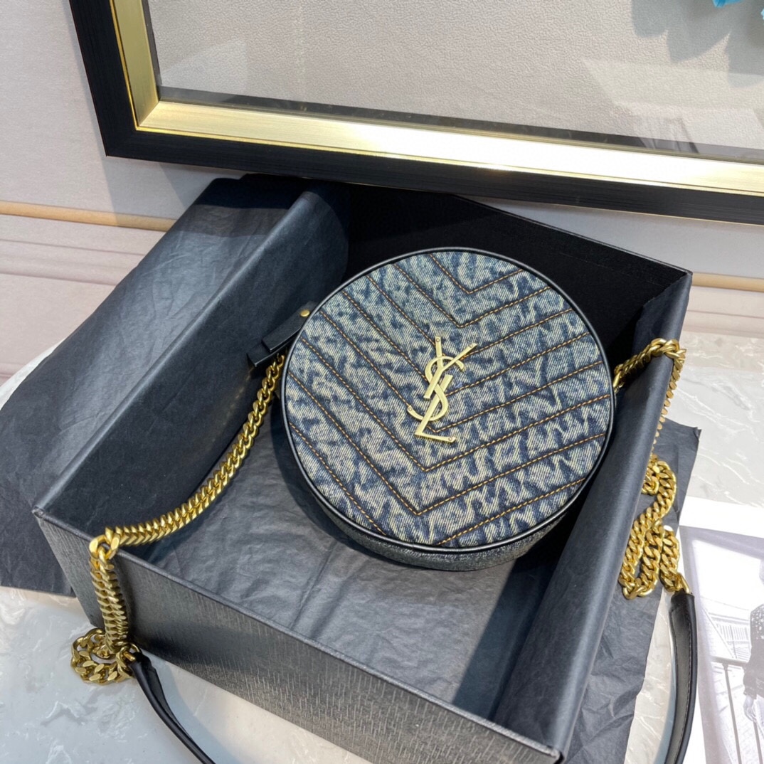 Y*L vinyle round bag-17*17*5.5cm