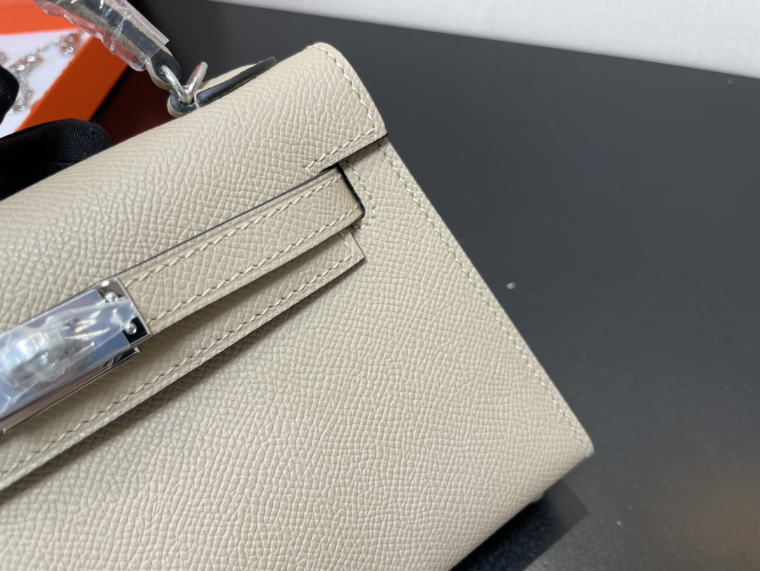 H**mes kelly-gold&silver hardware-19cm