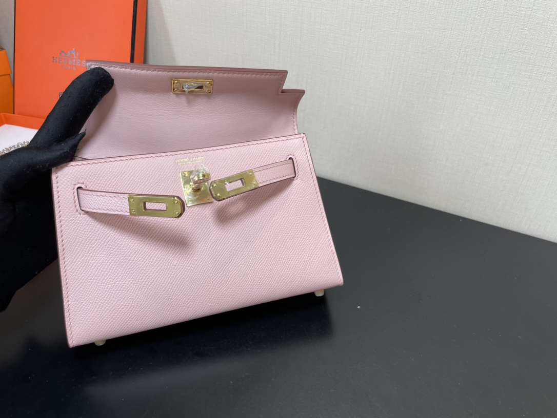 H**mes kelly-gold&silver hardware-19cm