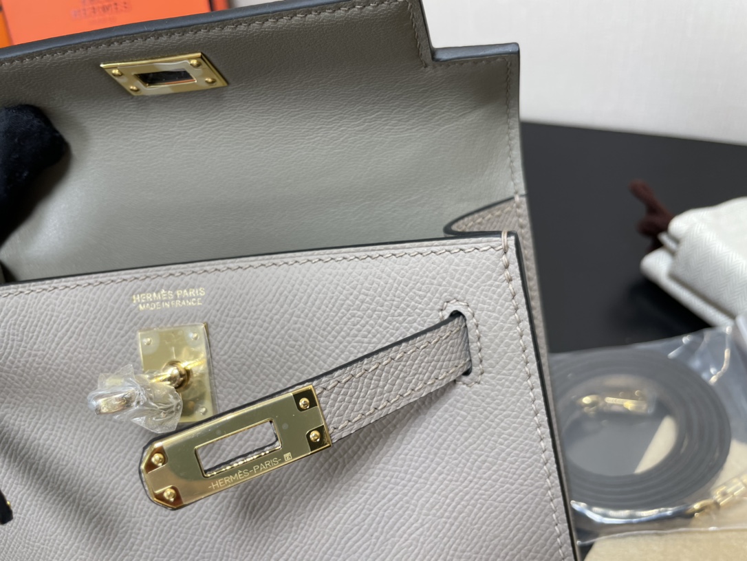 H**mes kelly-gold&silver hardware-19cm