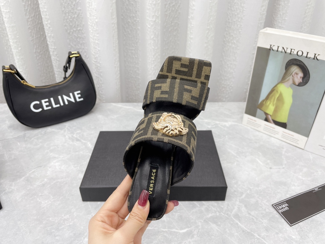 versace&F**di 2022ss sandals-10cm(eu35-41)