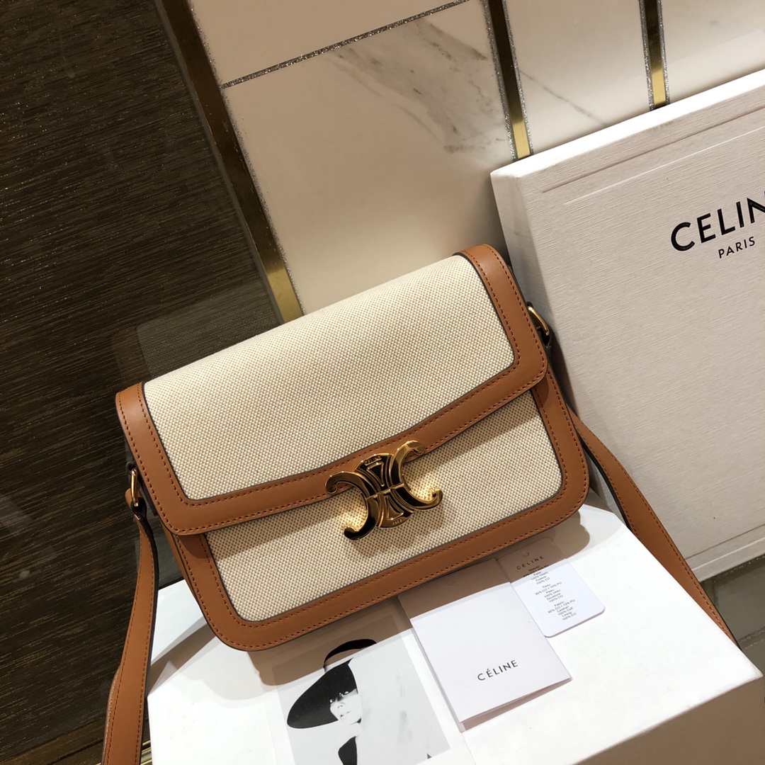 Celin Tambour Box Bag-22*16.5*7CM