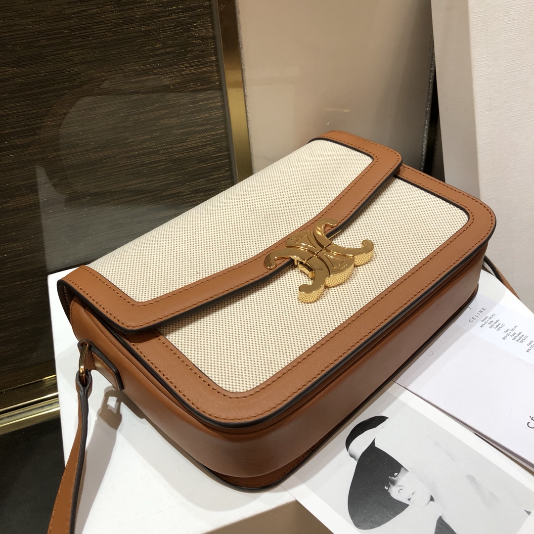 Celin Tambour Box Bag-22*16.5*7CM