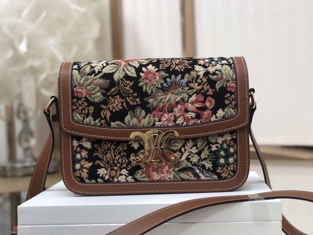 Celin Tambour Box Bag-22*16.5*7CM