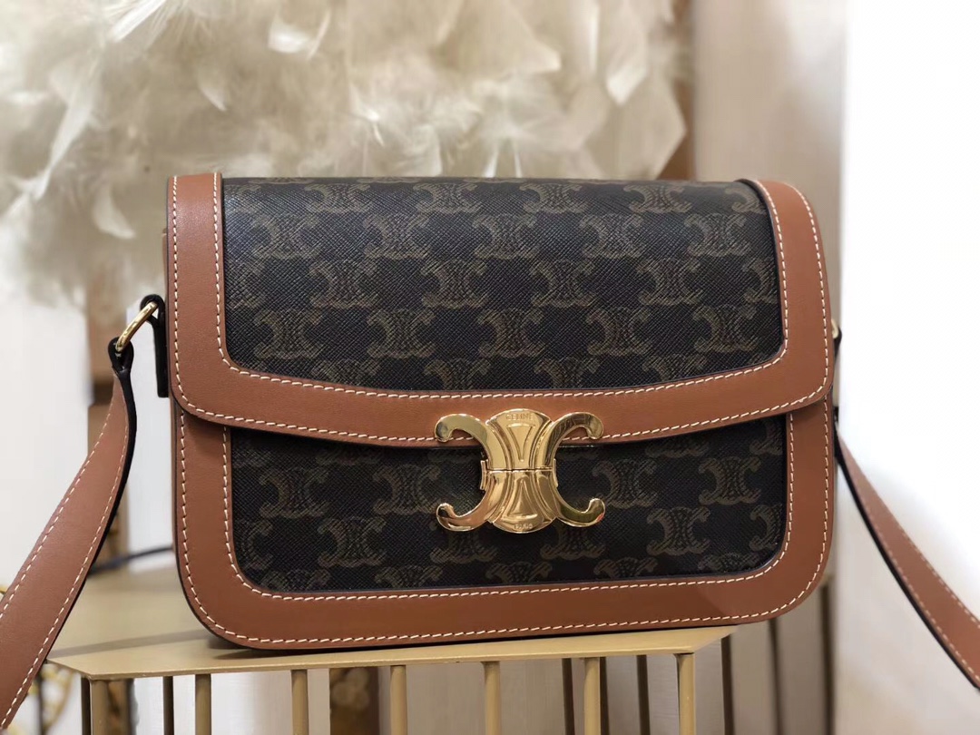 Celin Tambour Box Bag-22*16.5*7CM