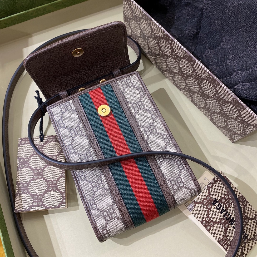 G*u*i&ba*len*cia*ga crossbody bag-11.5x18x3.5cm