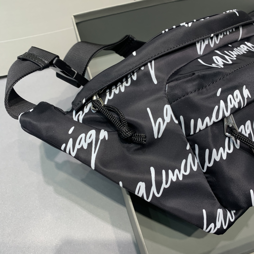Ba*len*cia*ga wheel logo waist bag-23*5*20cm