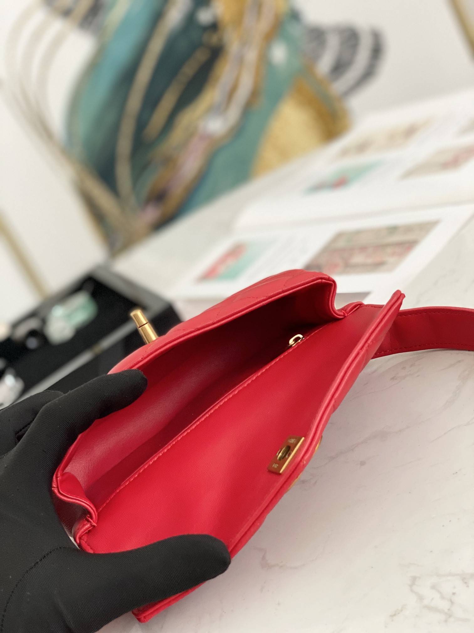 Ch@nel Waist Bag-18*3.5*12CM