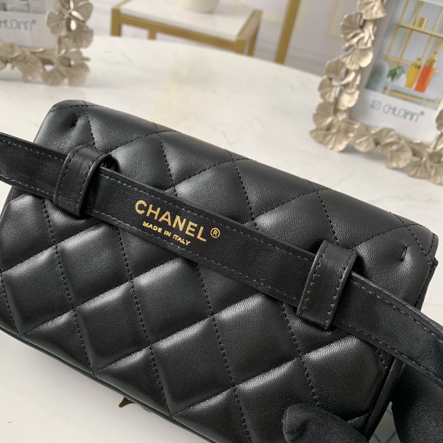 Ch@nel Waist Bag-18*3.5*12CM