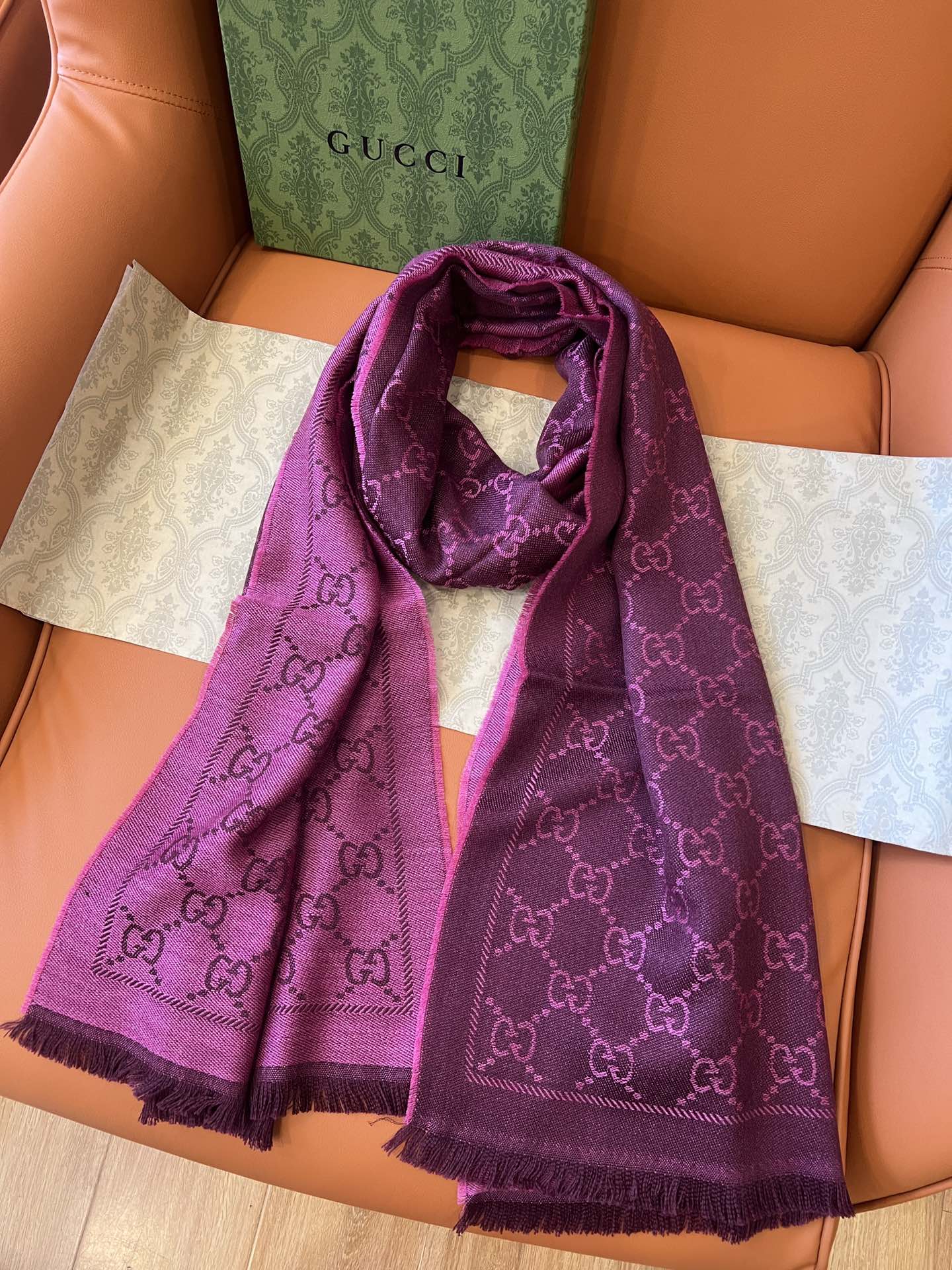 G*u*i scarf-48*180cm