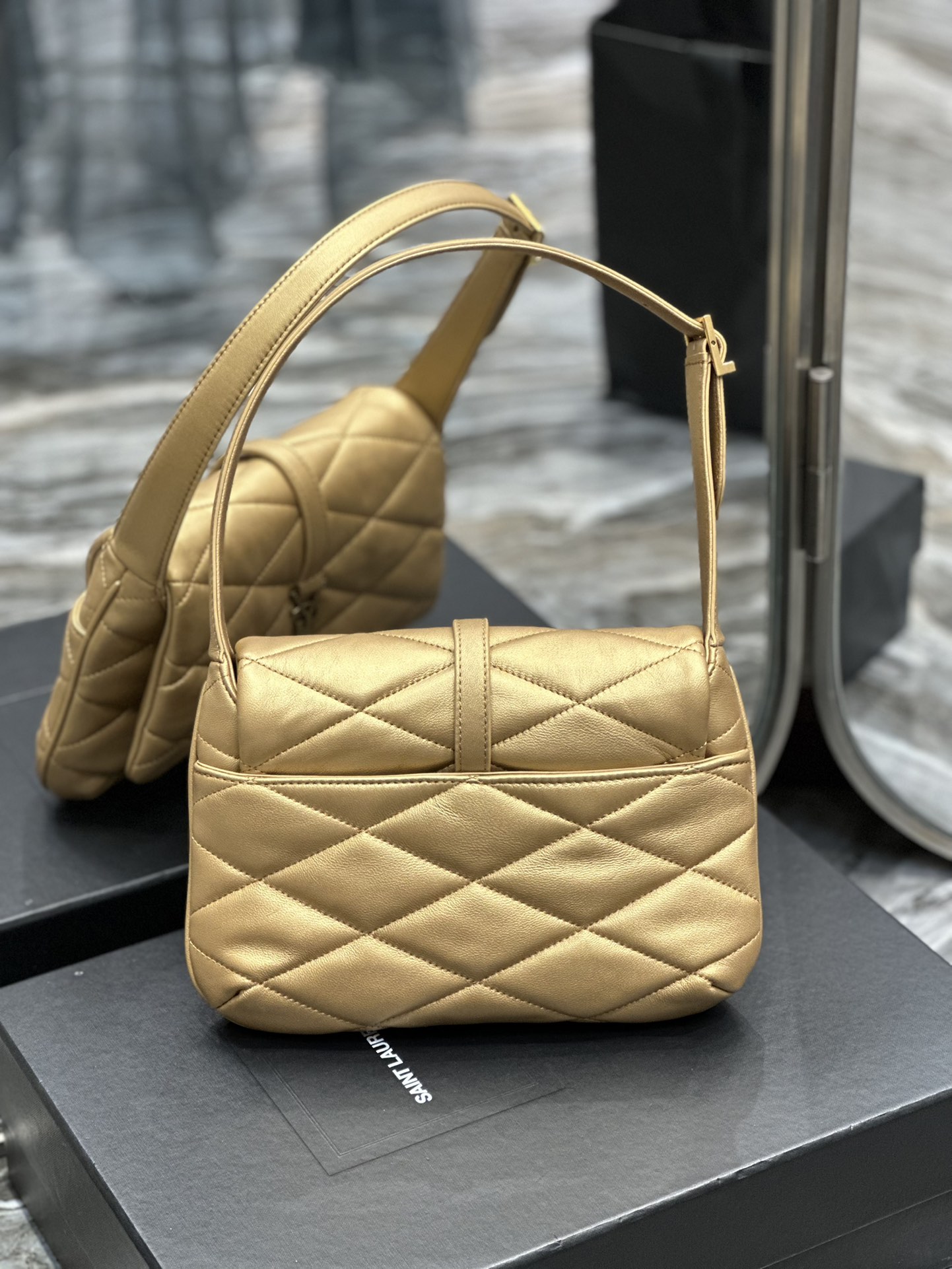 Y*L le5a7 vintage bag-24×18×5.5cm
