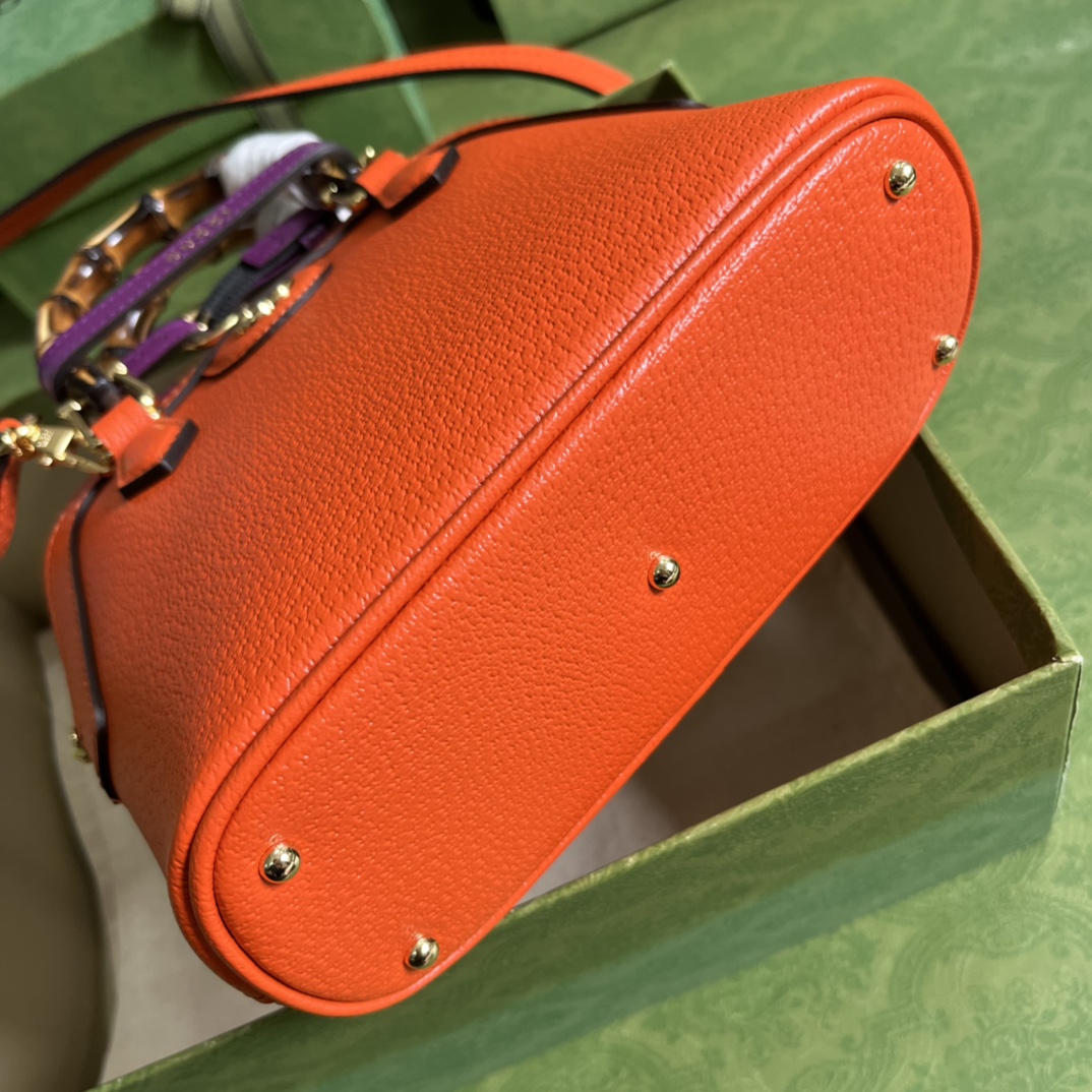 G*u*i diana bamboo mini tot bag-20x16x8.5cm