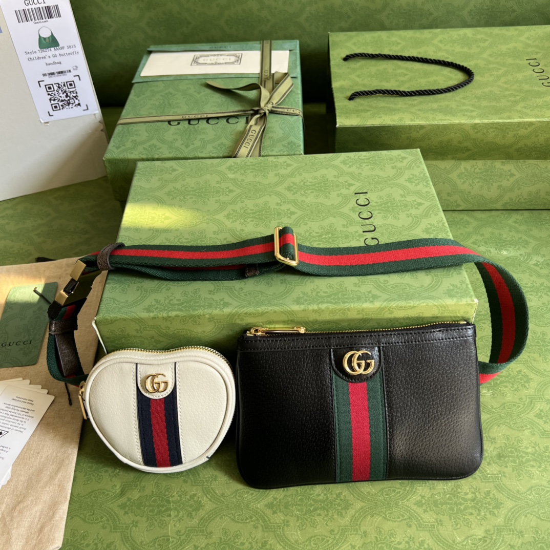 G*u*i waist bag-12*11*2&20*13cm