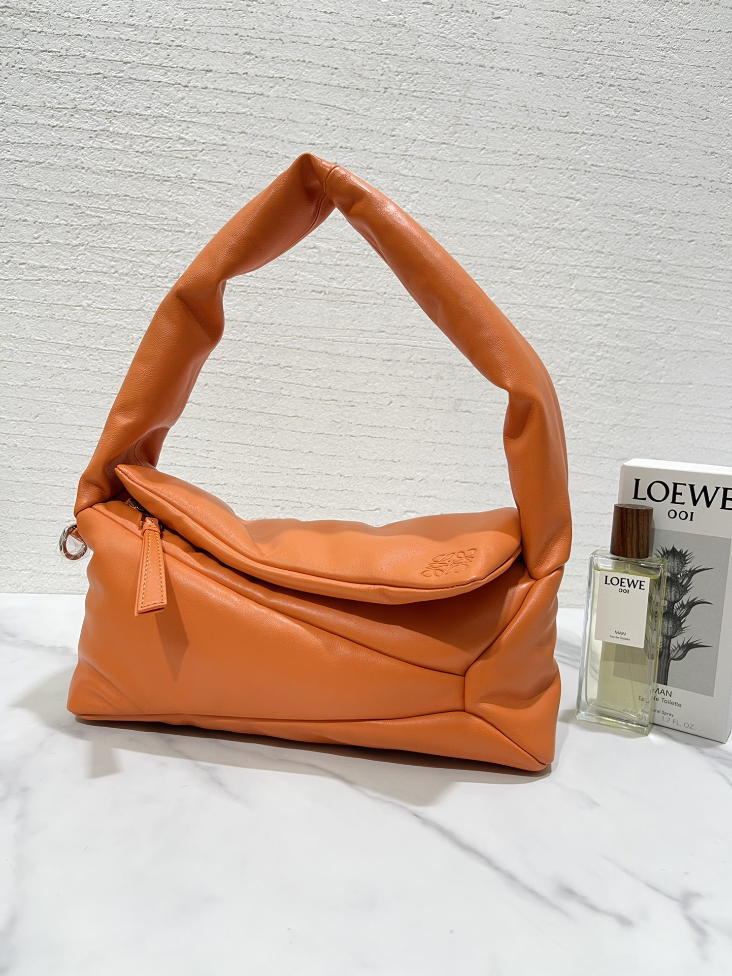L0ew* puzzle puffer hobo bag-31*16*13cm