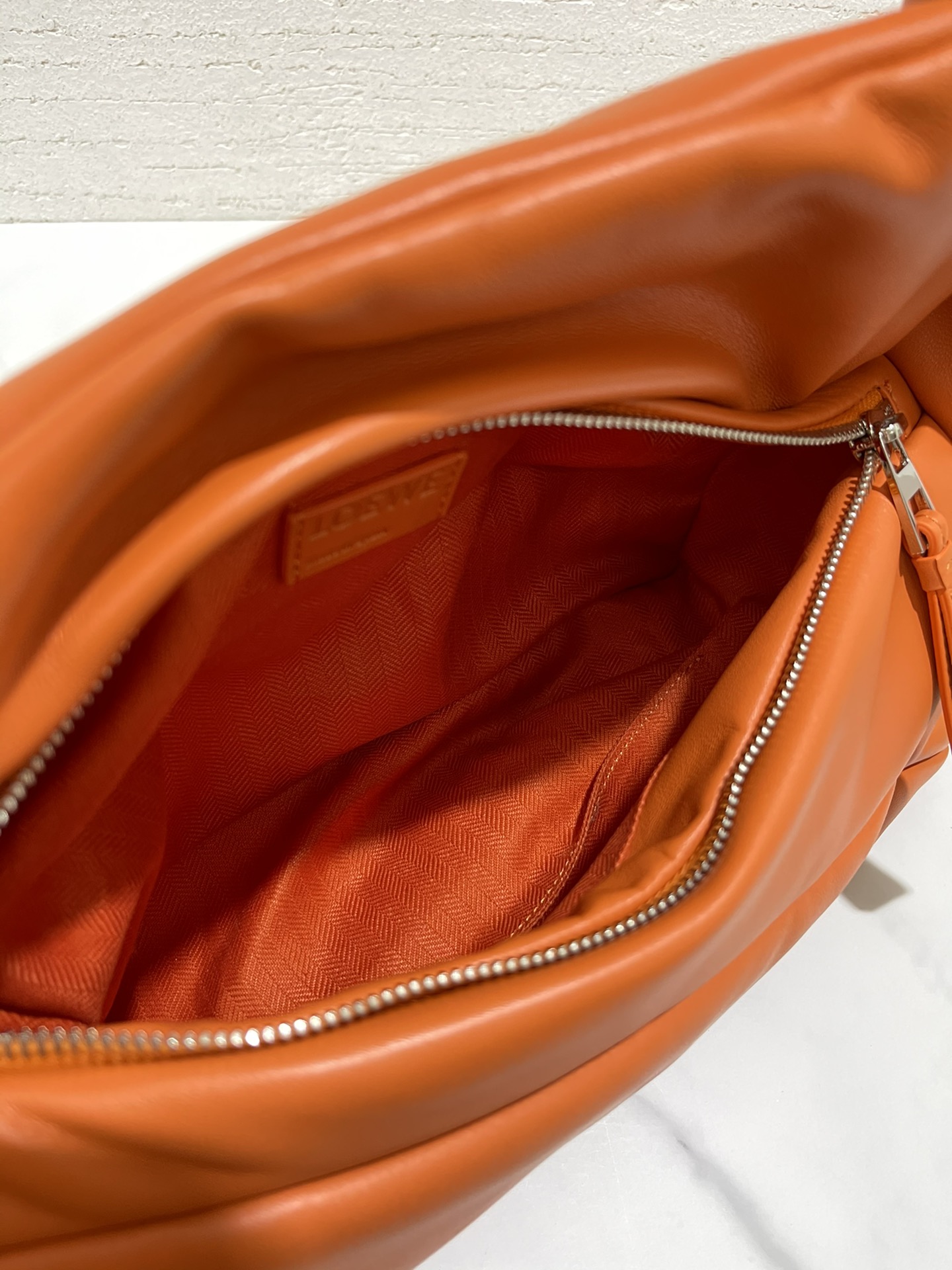 L0ew* puzzle puffer hobo bag-31*16*13cm