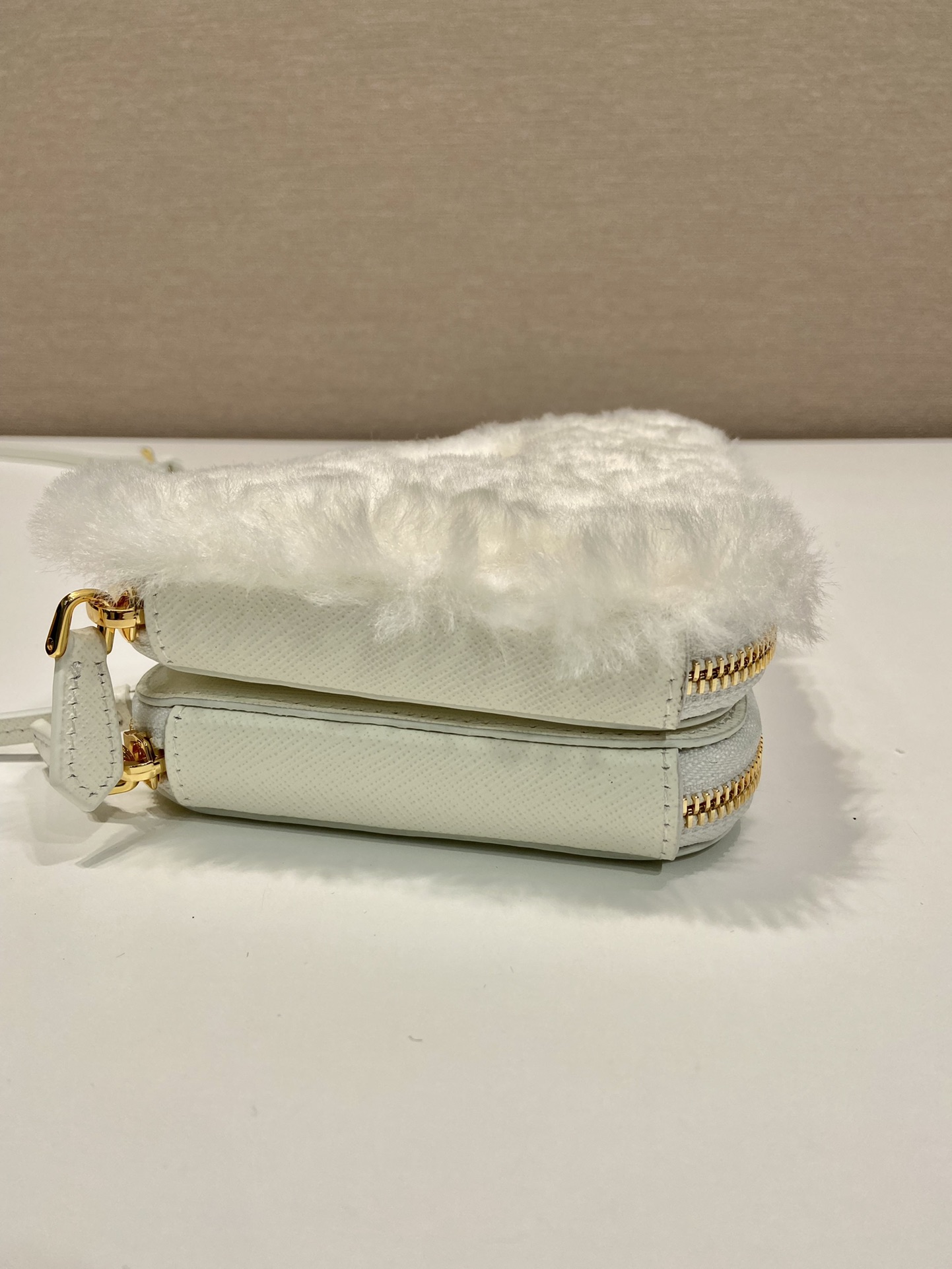 Pra*a 1nr015 double triangle bag -15*10*5cm
