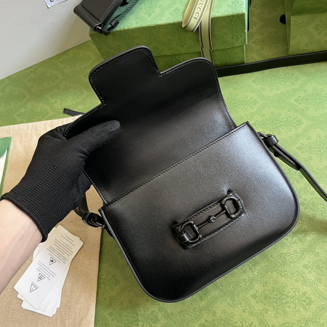 G*u*i 1955 horsebit shoulder bag-20.6*14.4*5.1cm