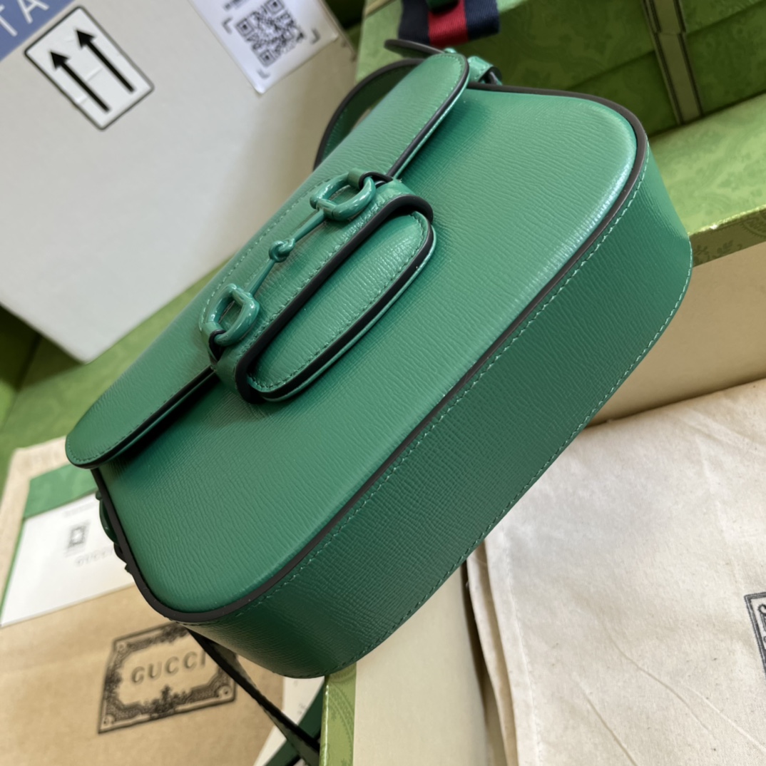 G*u*i 1955 horsebit shoulder bag-20.6*14.4*5.1cm