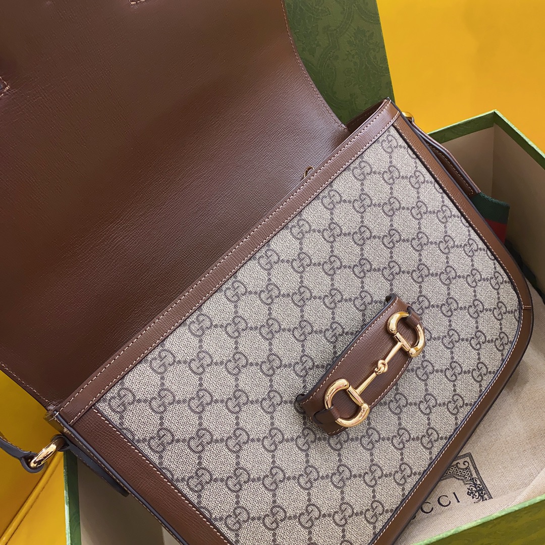 G*u*i 1955 horsebit shoulder bag-30*21*7.5cm