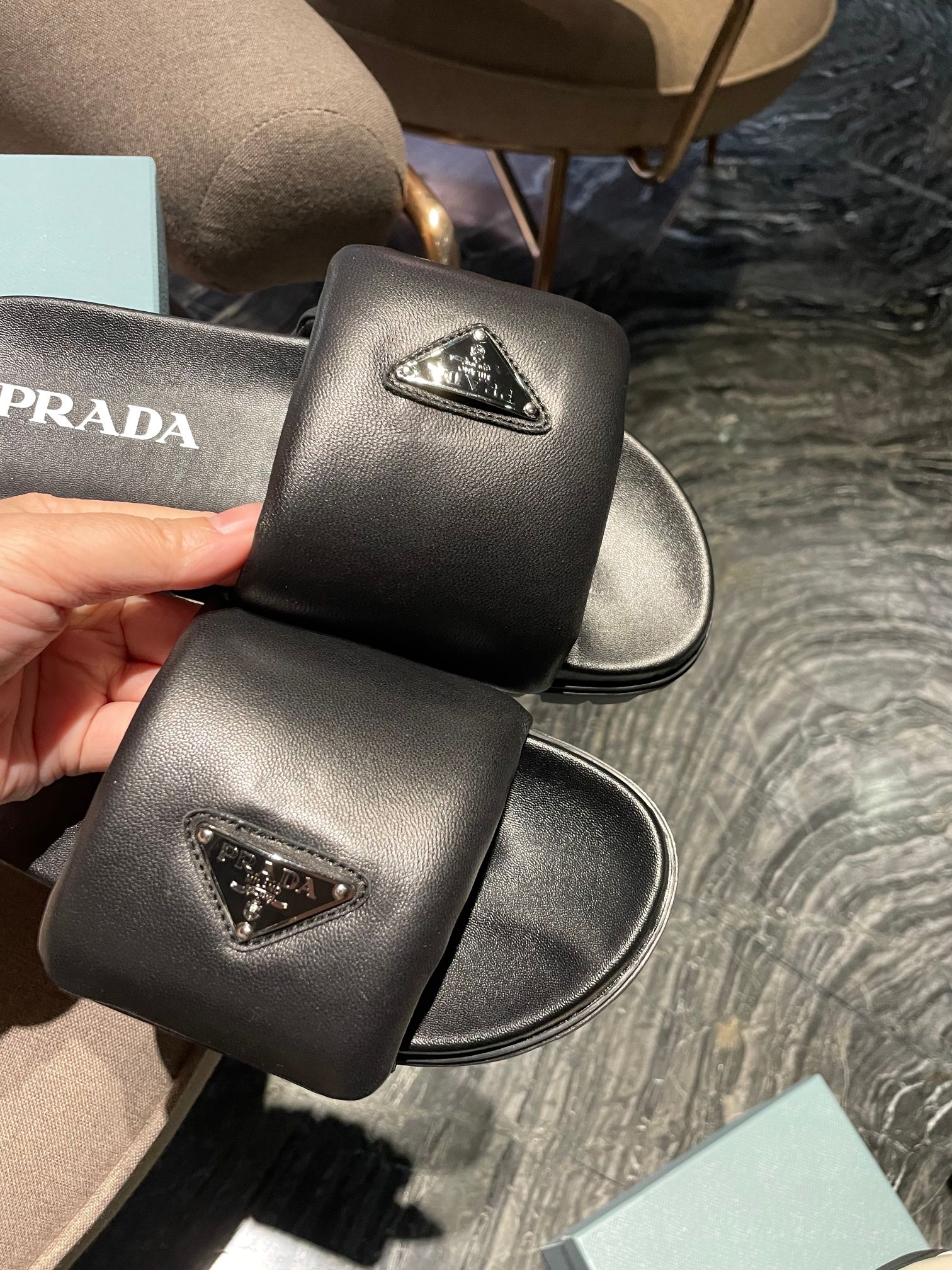 Pra*a boots 2023ss-3cm