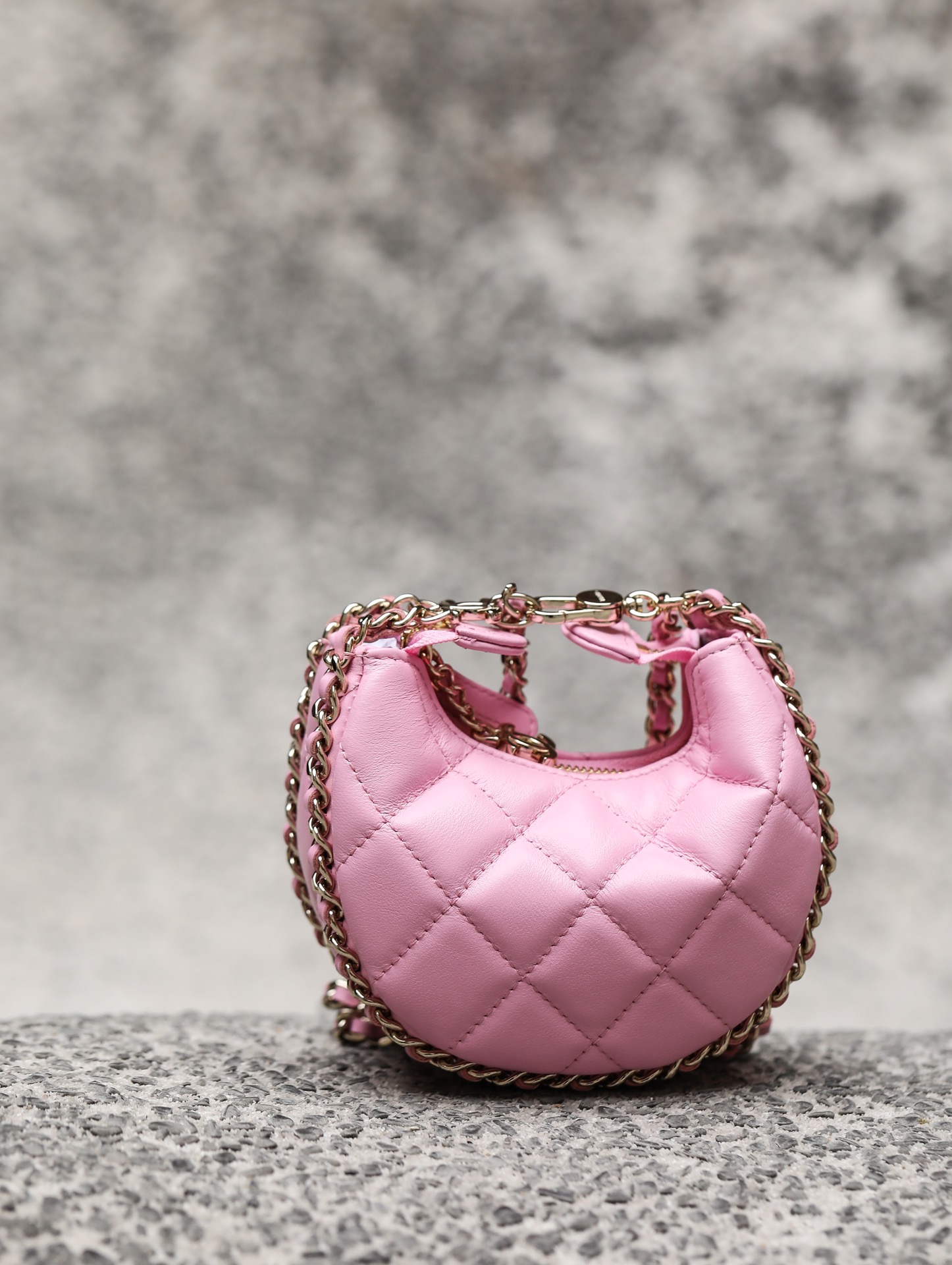 Ch@nel 23SS Moon Bag-16*10/22*14CM