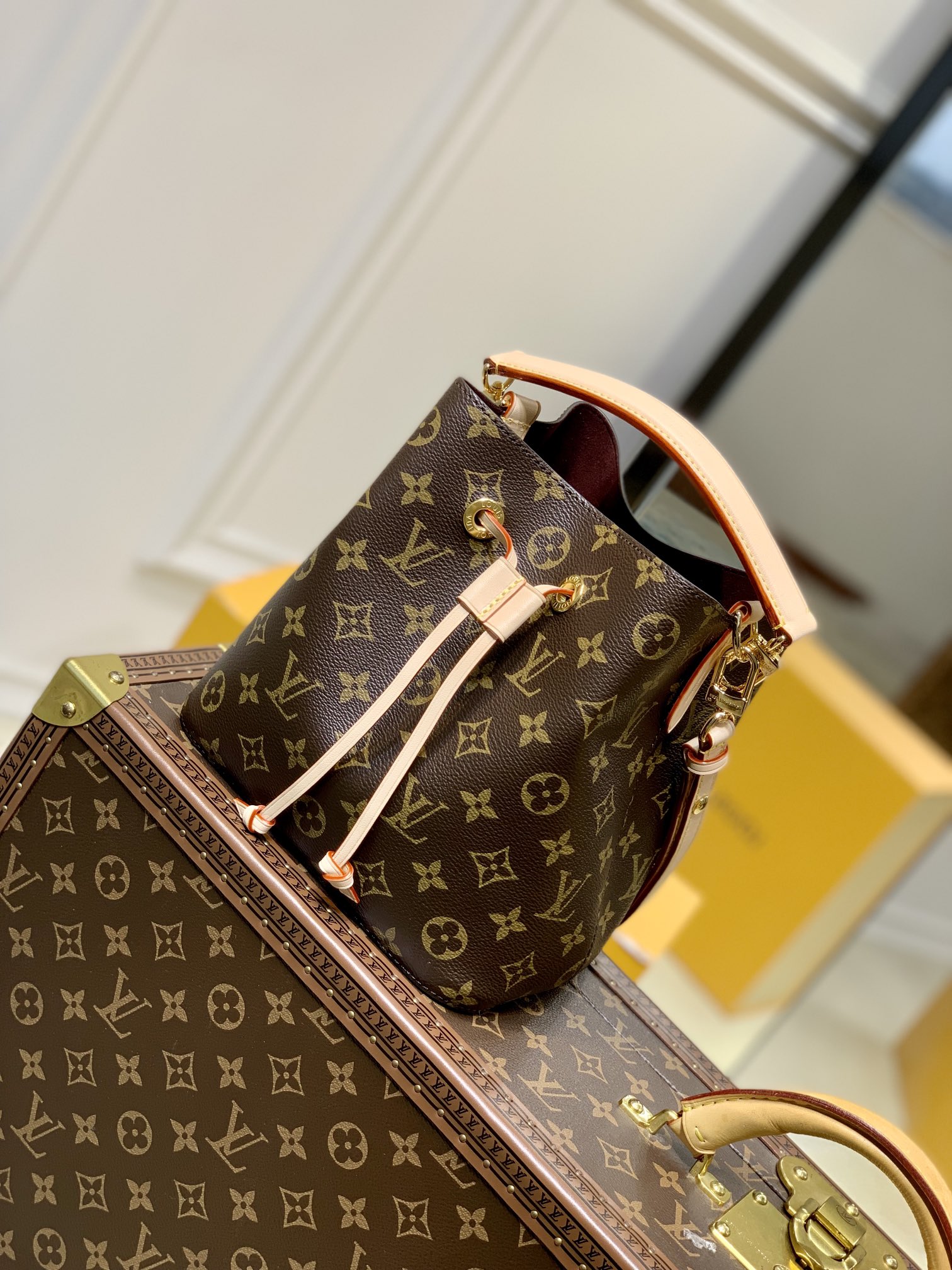 l0*is V*t0n néonoé bucket bag -m46581-20 x 20 x 13cm