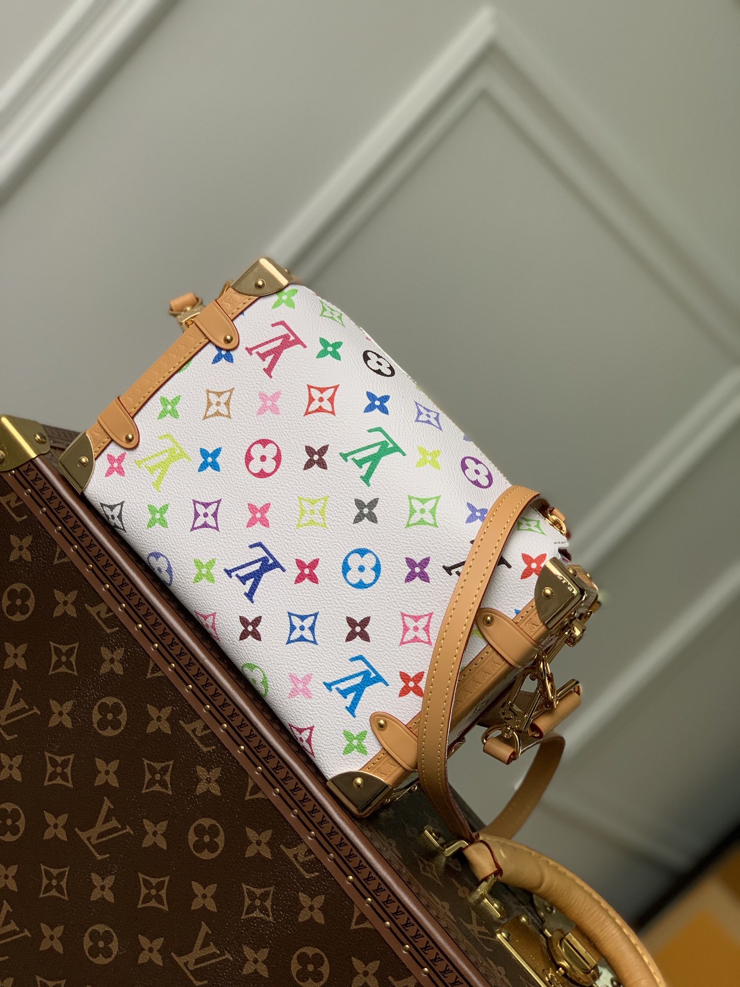 l0*is V*t0n side trunk pm- m46358-21×14×6cm