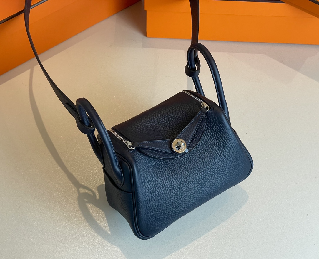 H**mes lindy 19-togo leather-19cm