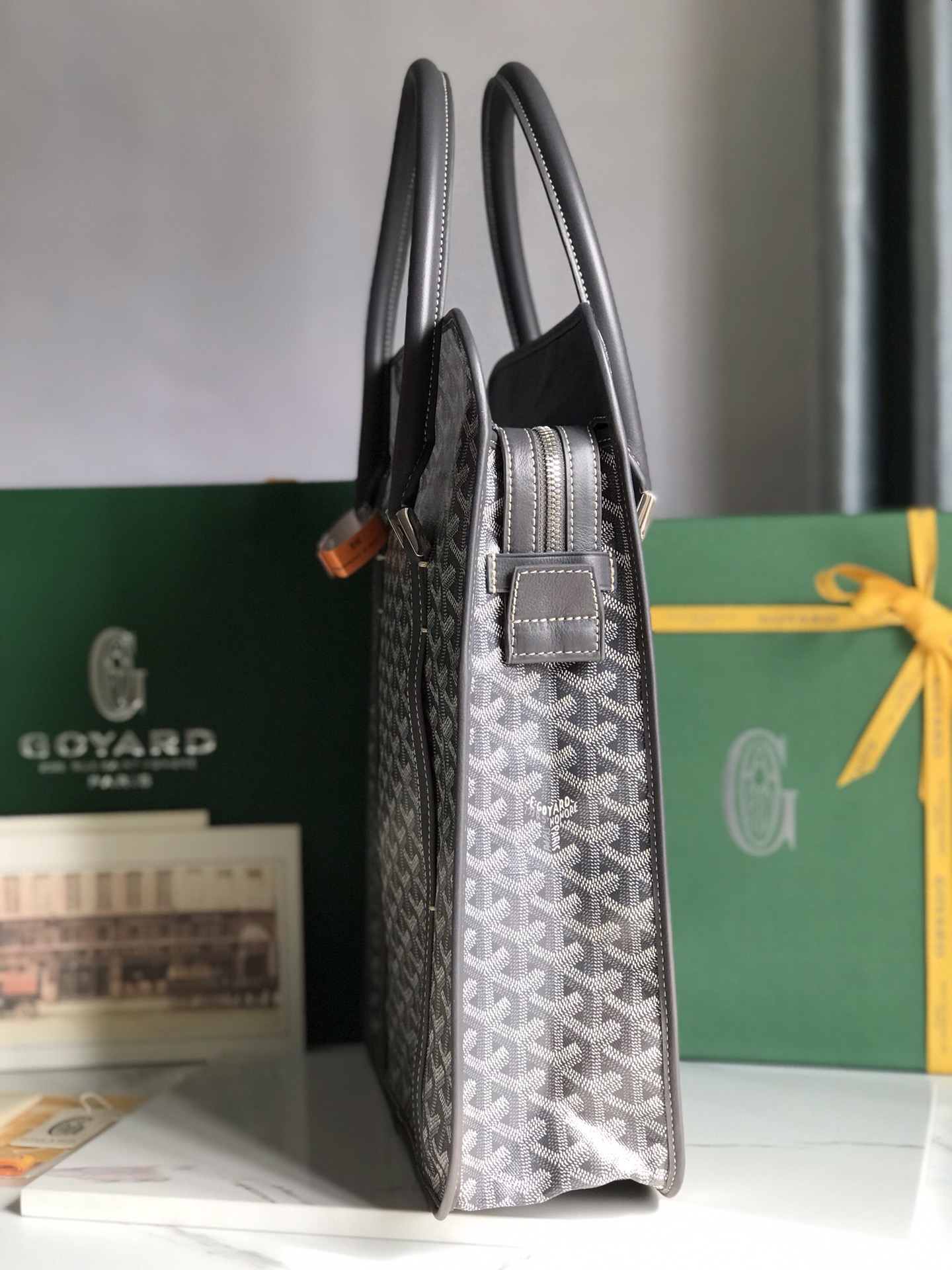 Go*ard bourgogne tote -35×39×11cm