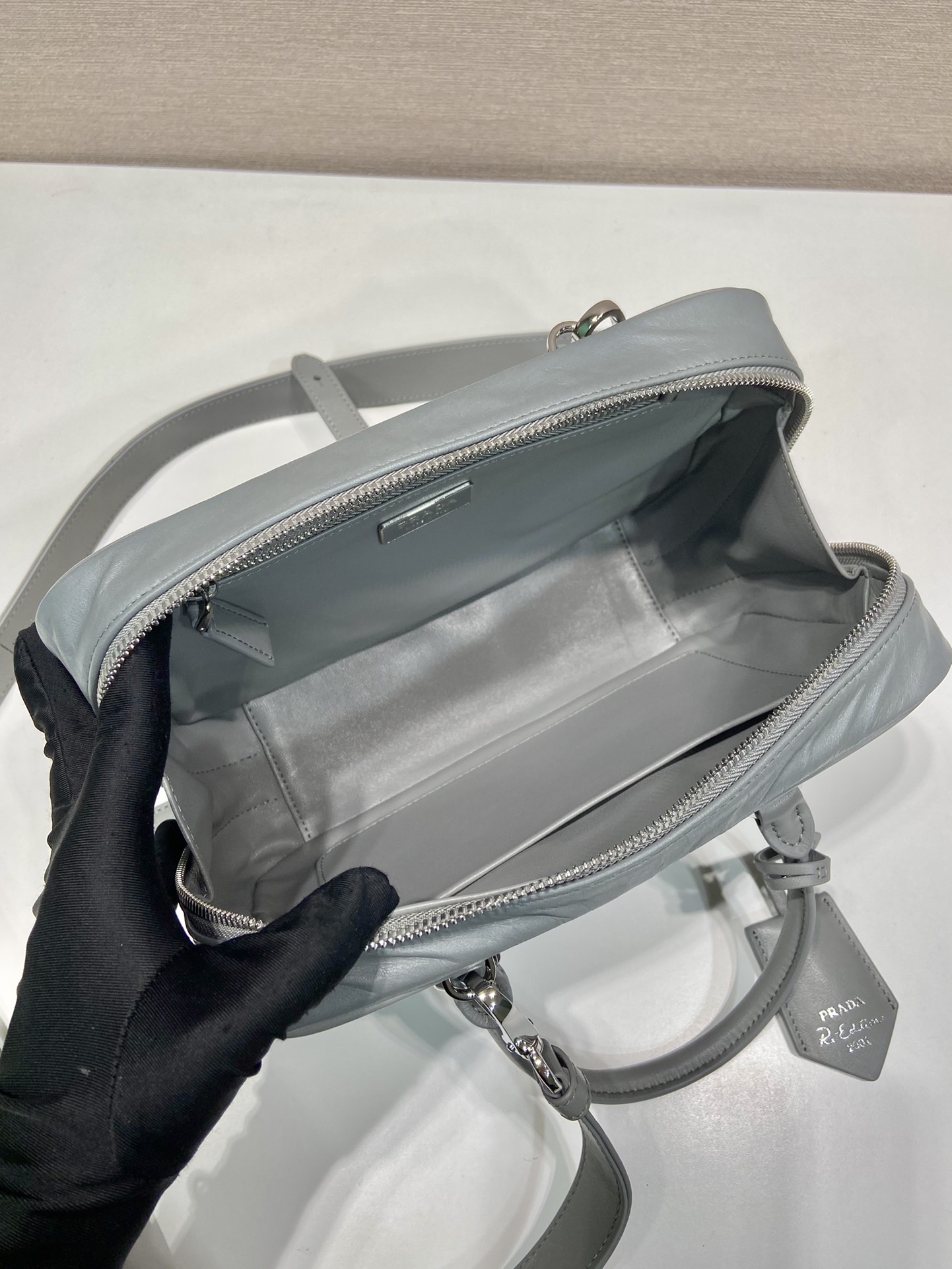 Pra*a 1bb092 boston tote-24*15.5*7cm