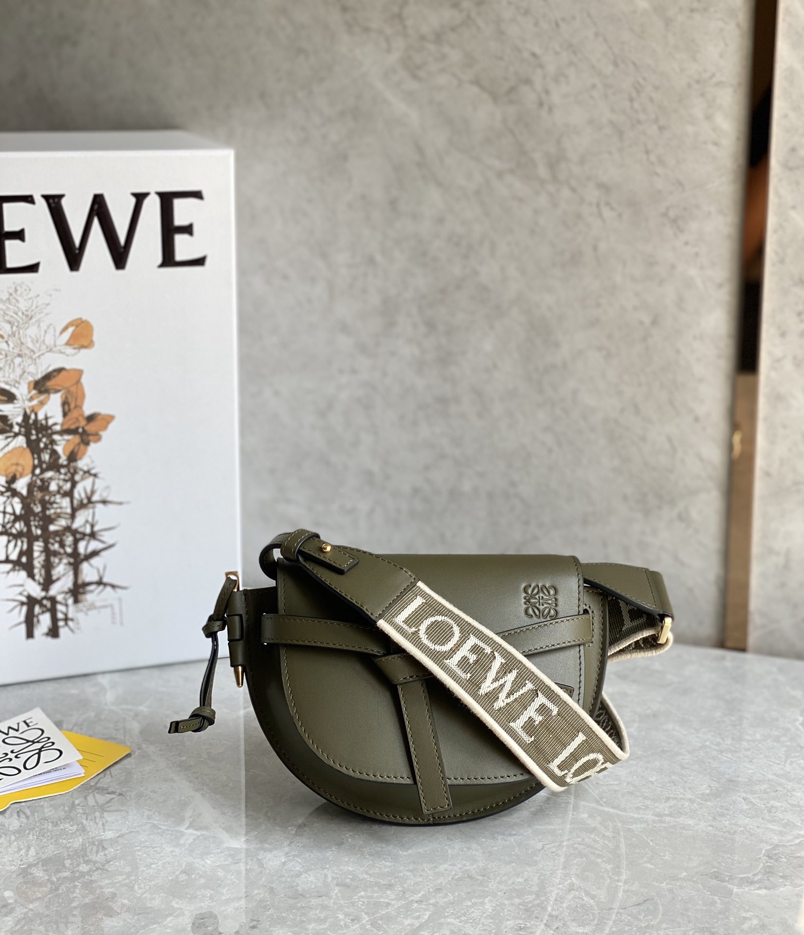 L0ew* mini gate dual bag-21*12.5*9cm