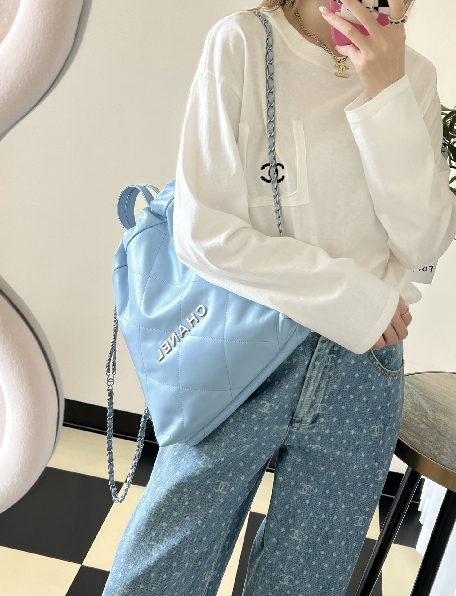 Ch@nel Backpack-29*34*10.5CM